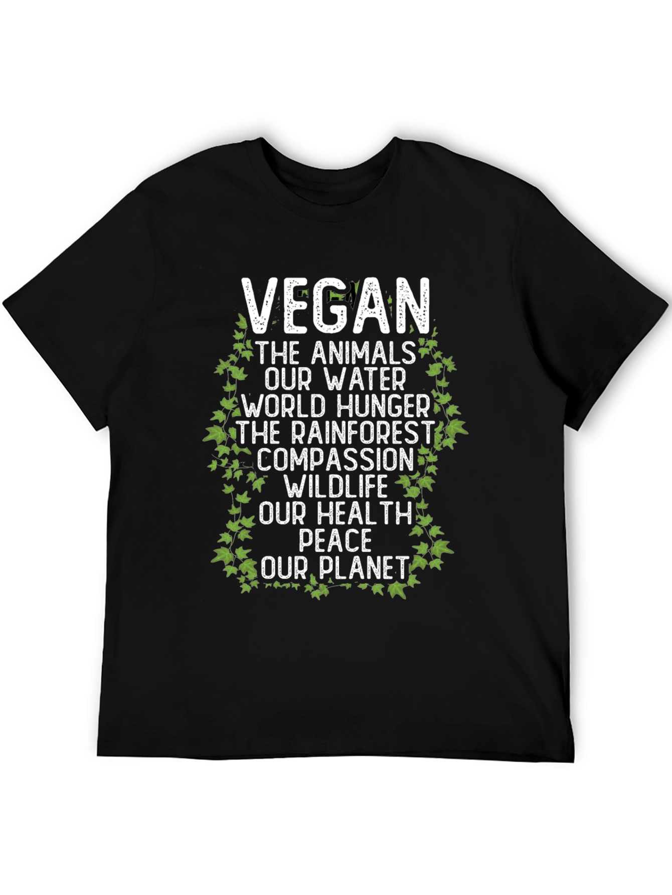Vegan T-Shirt - Animals Water Planet