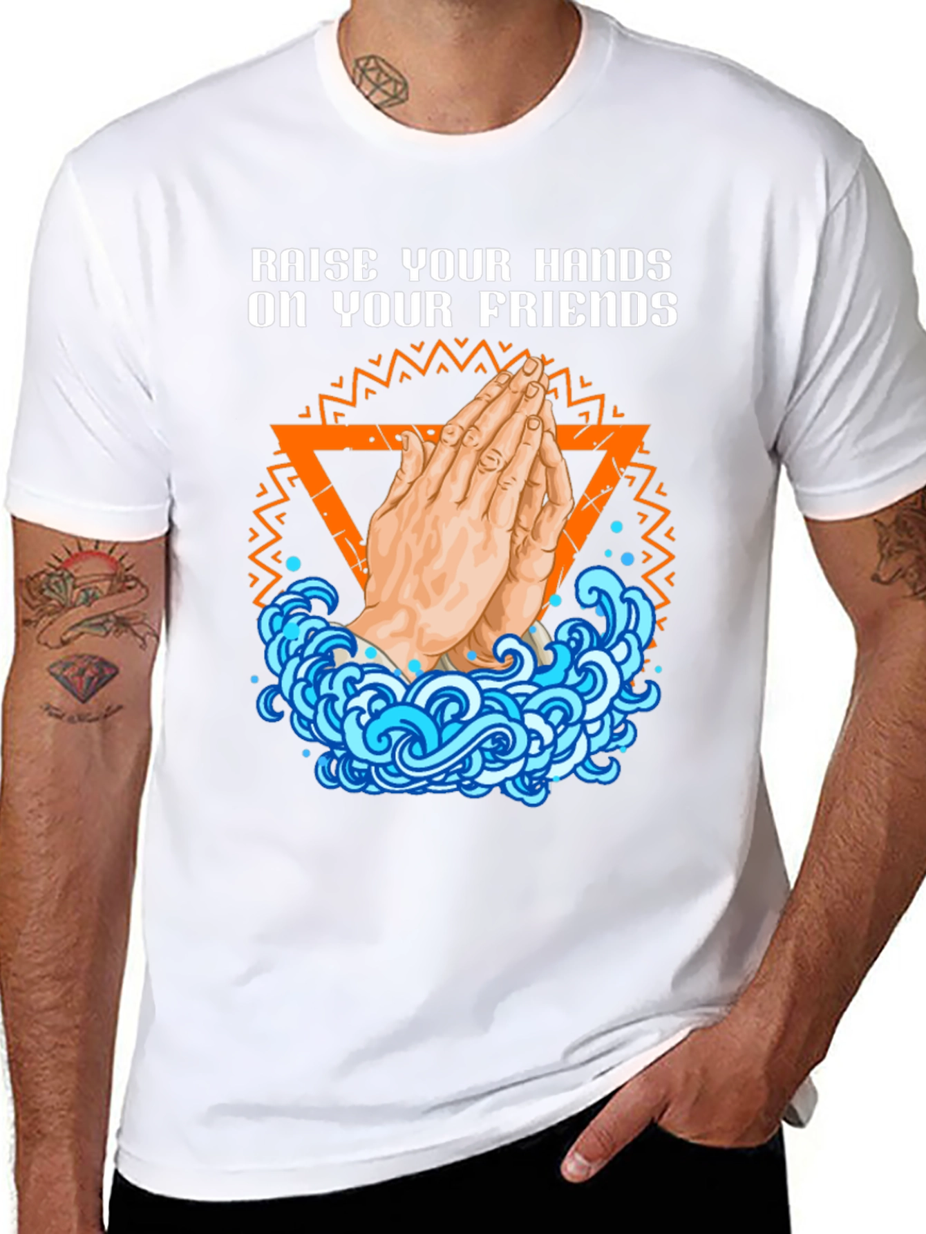 Raise Your Hands On Your Friends Graphic T-Shirt