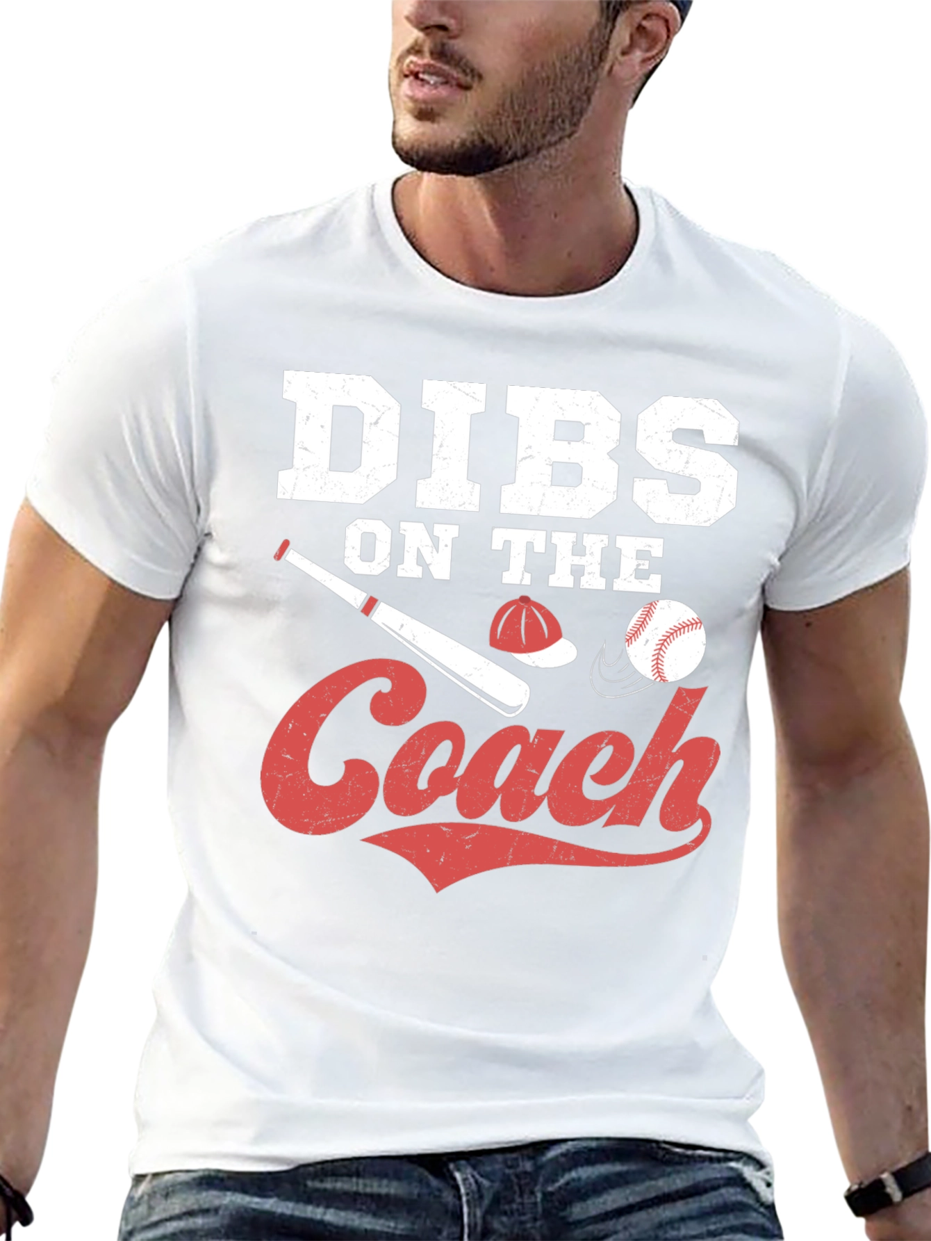 Dibs On The Coach Baseball T-Shirt