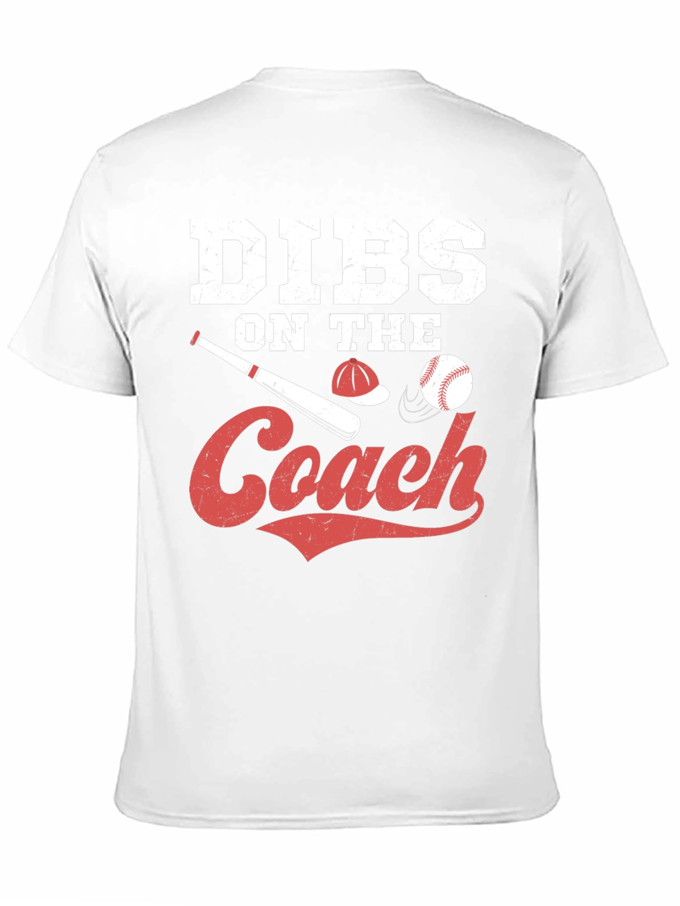 Dibs On The Coach Baseball T-Shirt