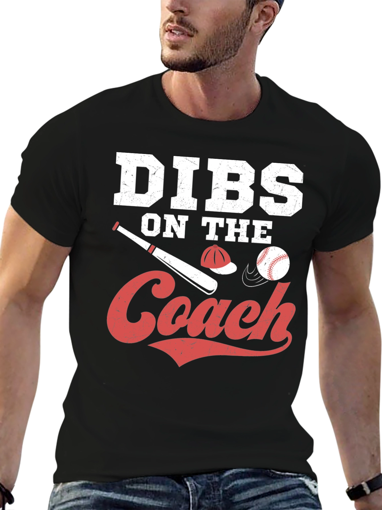 Dibs On The Coach Baseball T-Shirt