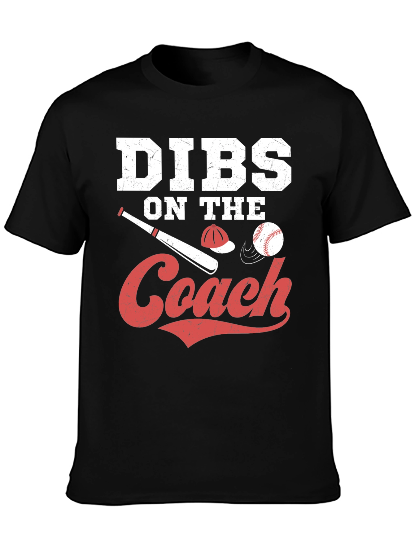 Dibs On The Coach Baseball T-Shirt