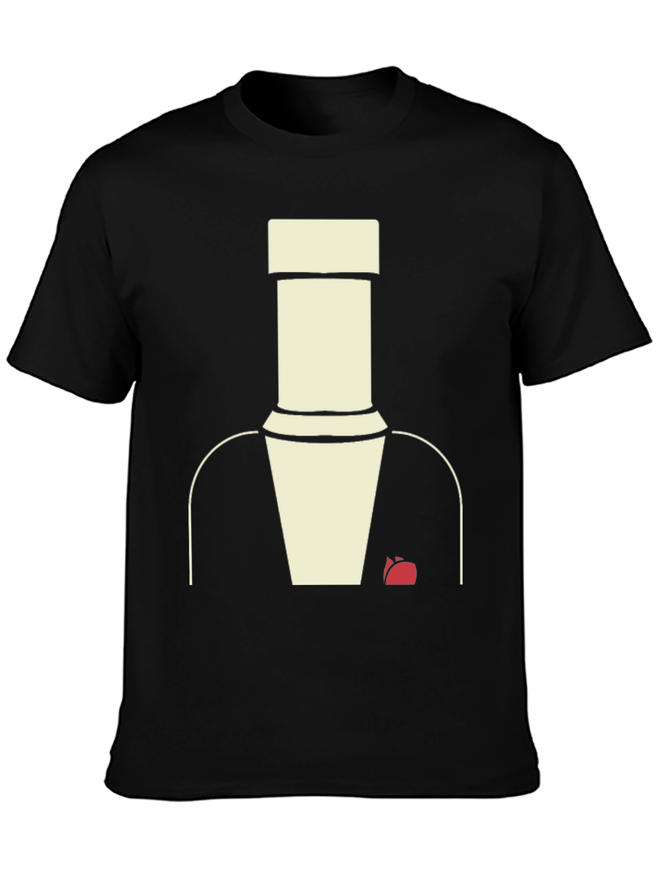 Abstract Suit T-Shirt - Modern Minimalist Style