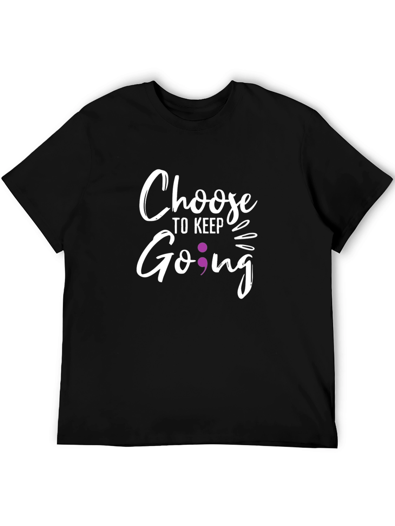 Choose to Keep Going Semicolon Graphic Tee