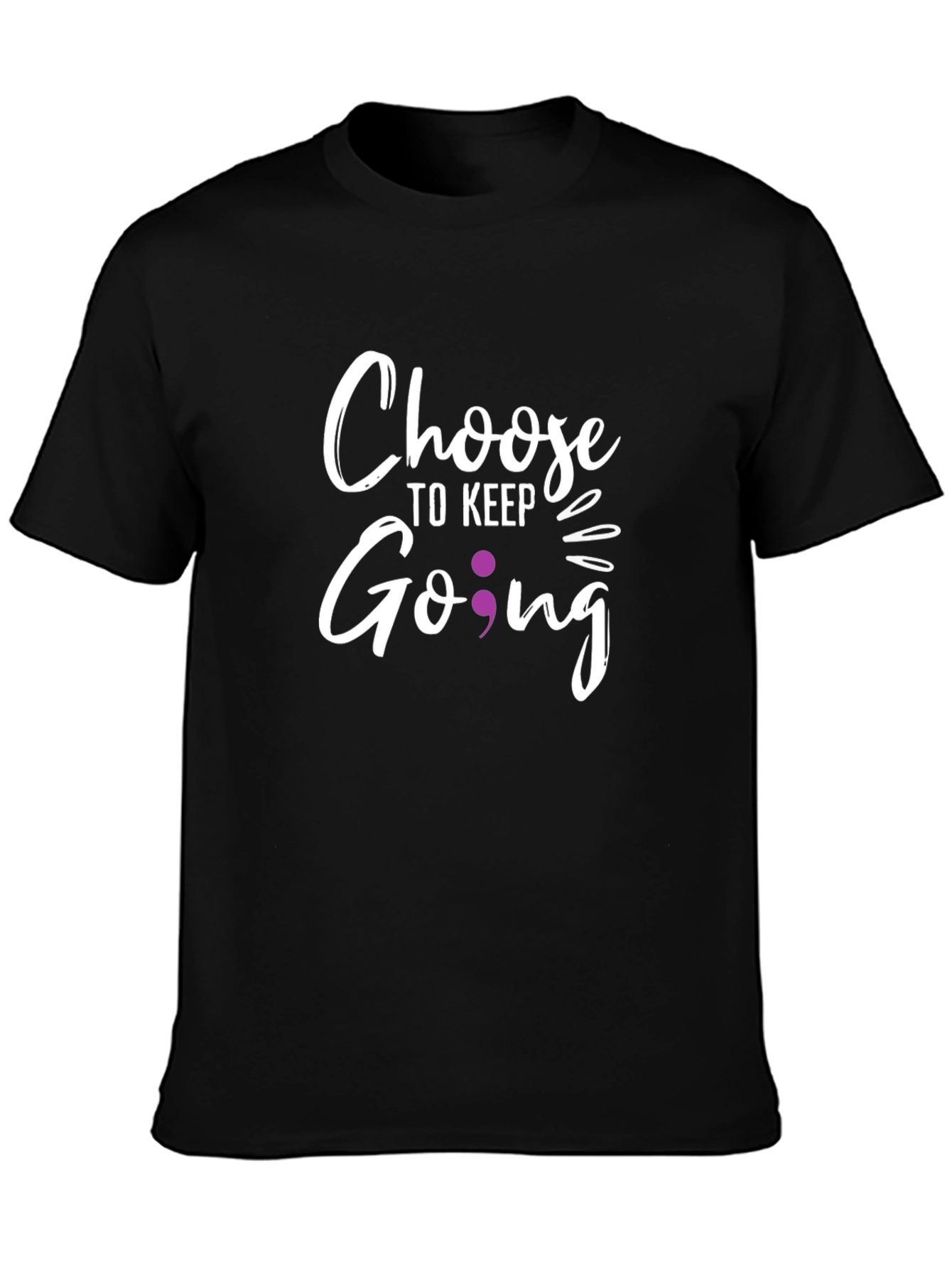 Choose to Keep Going Semicolon Graphic Tee