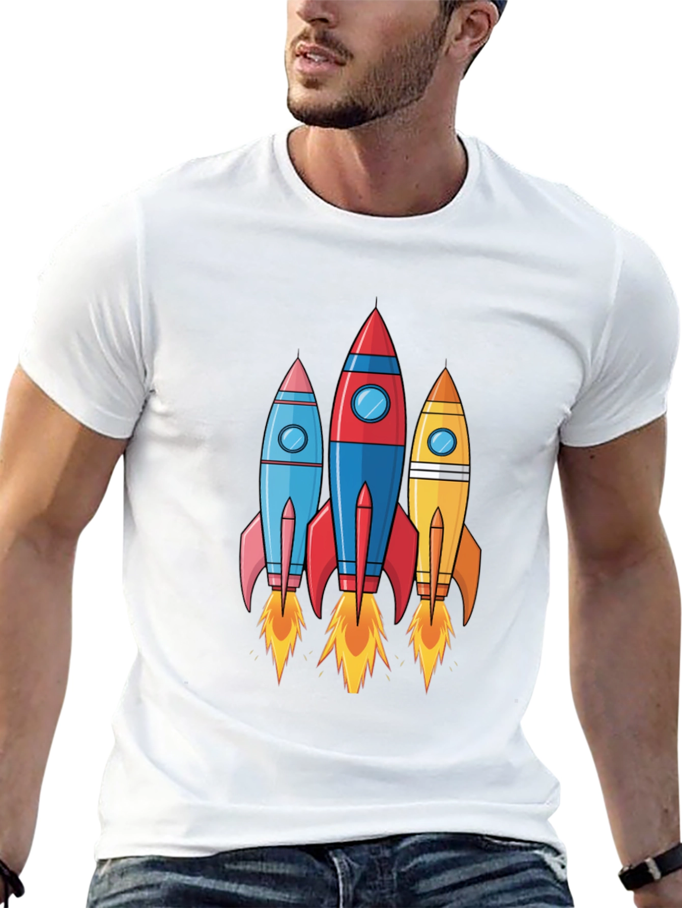 Rocket Launch T-Shirt - Space Adventure Design
