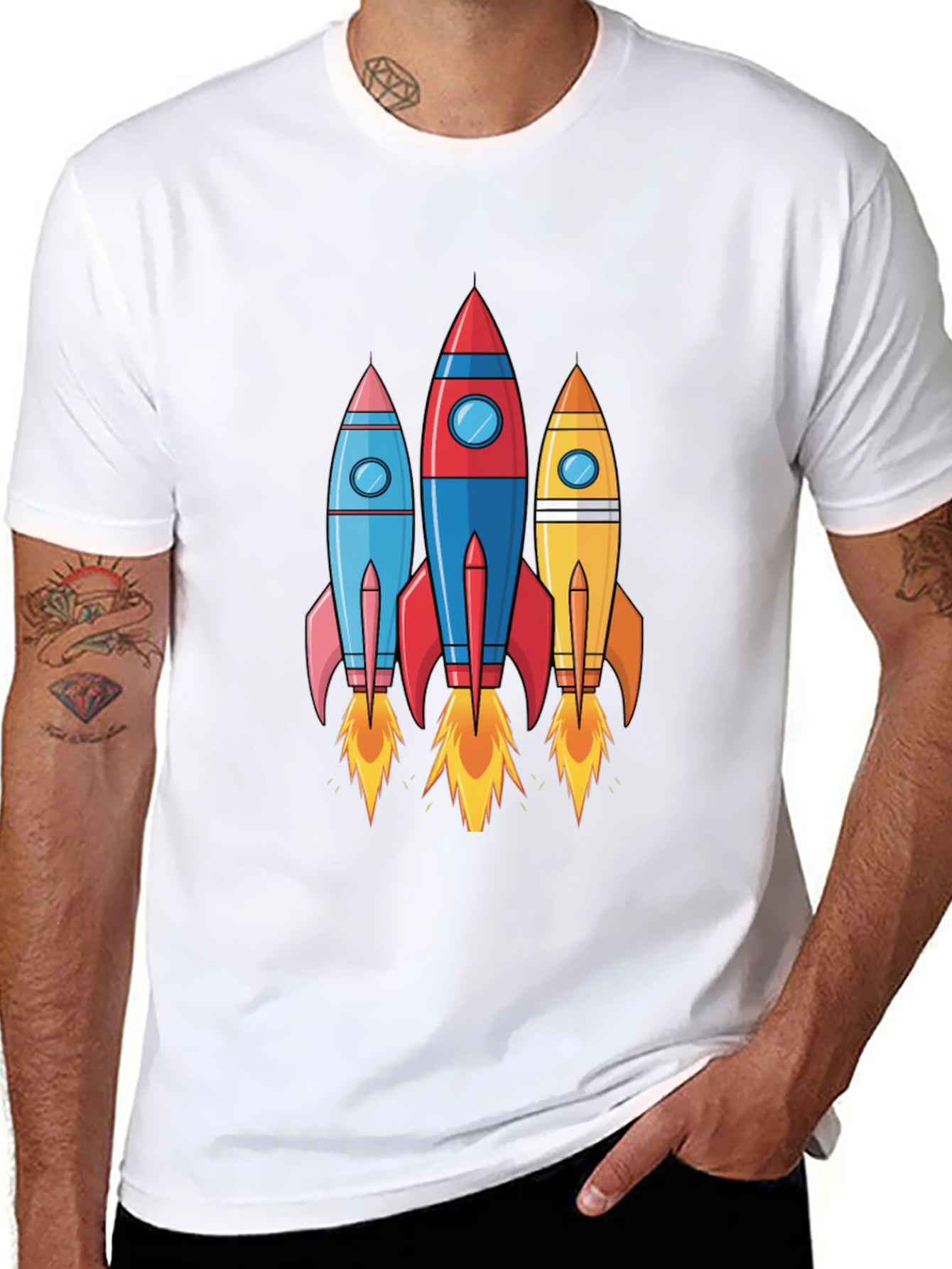 Rocket Launch T-Shirt - Space Adventure Design