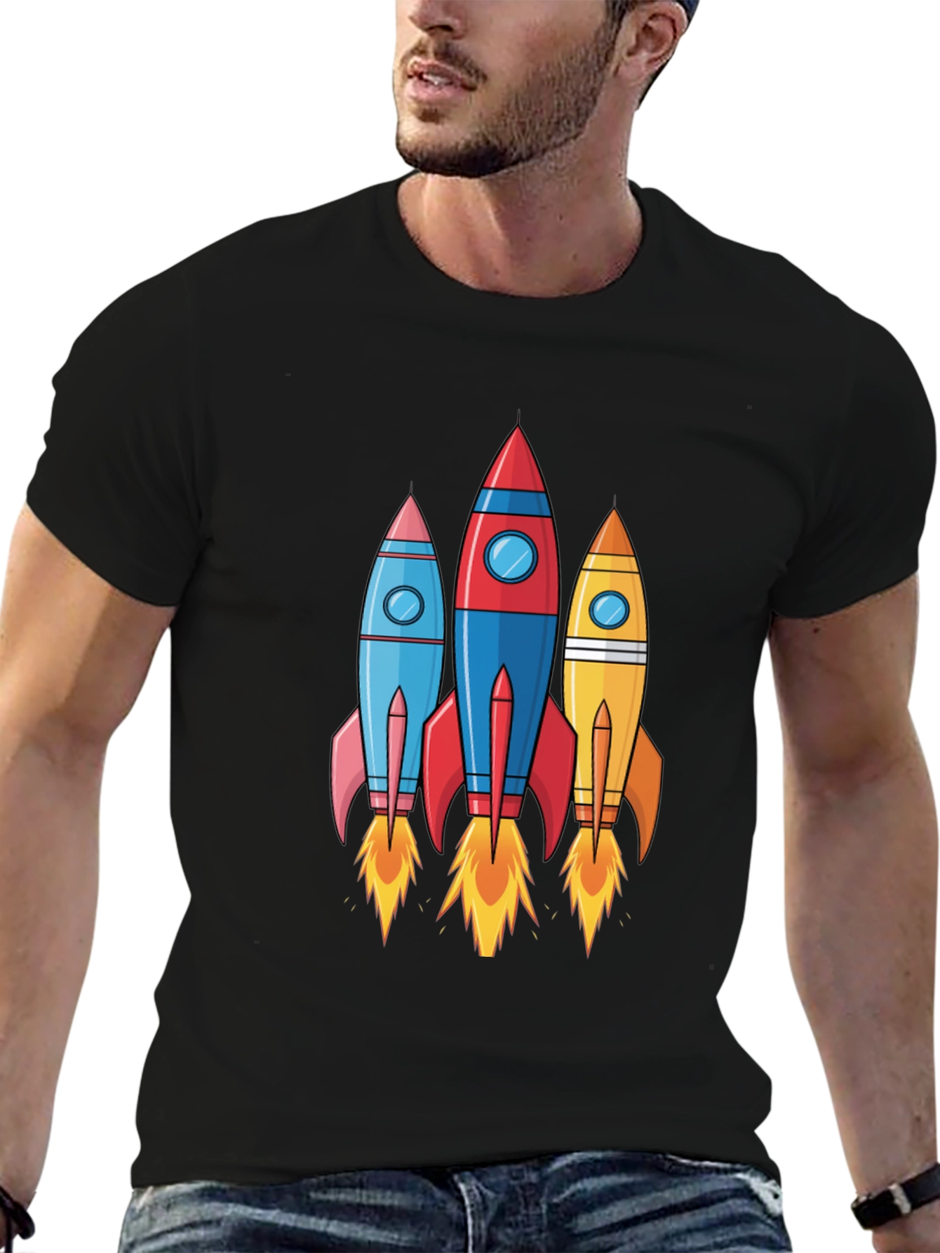 Rocket Launch T-Shirt - Space Adventure Design