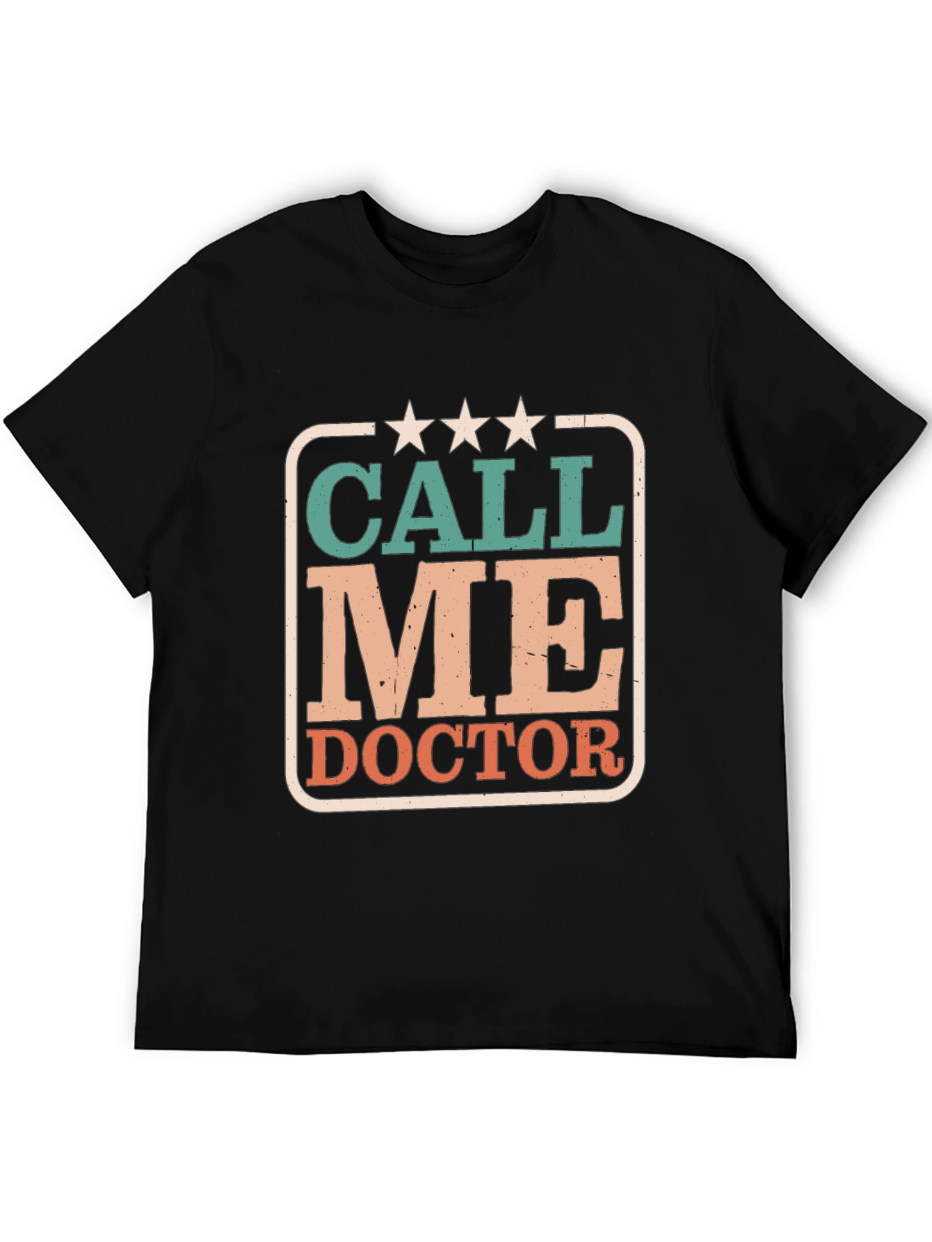 Call Me Doctor Graphic Tee - Black