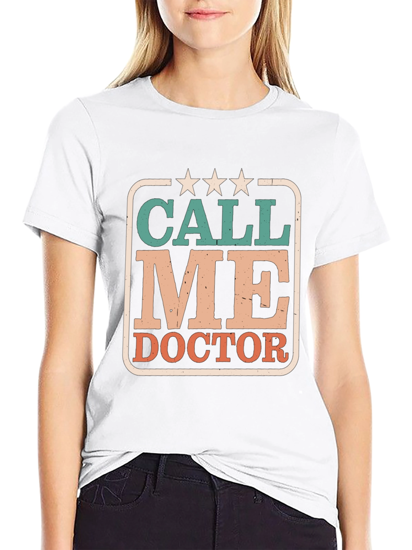 Call Me Doctor Graphic Tee - Black