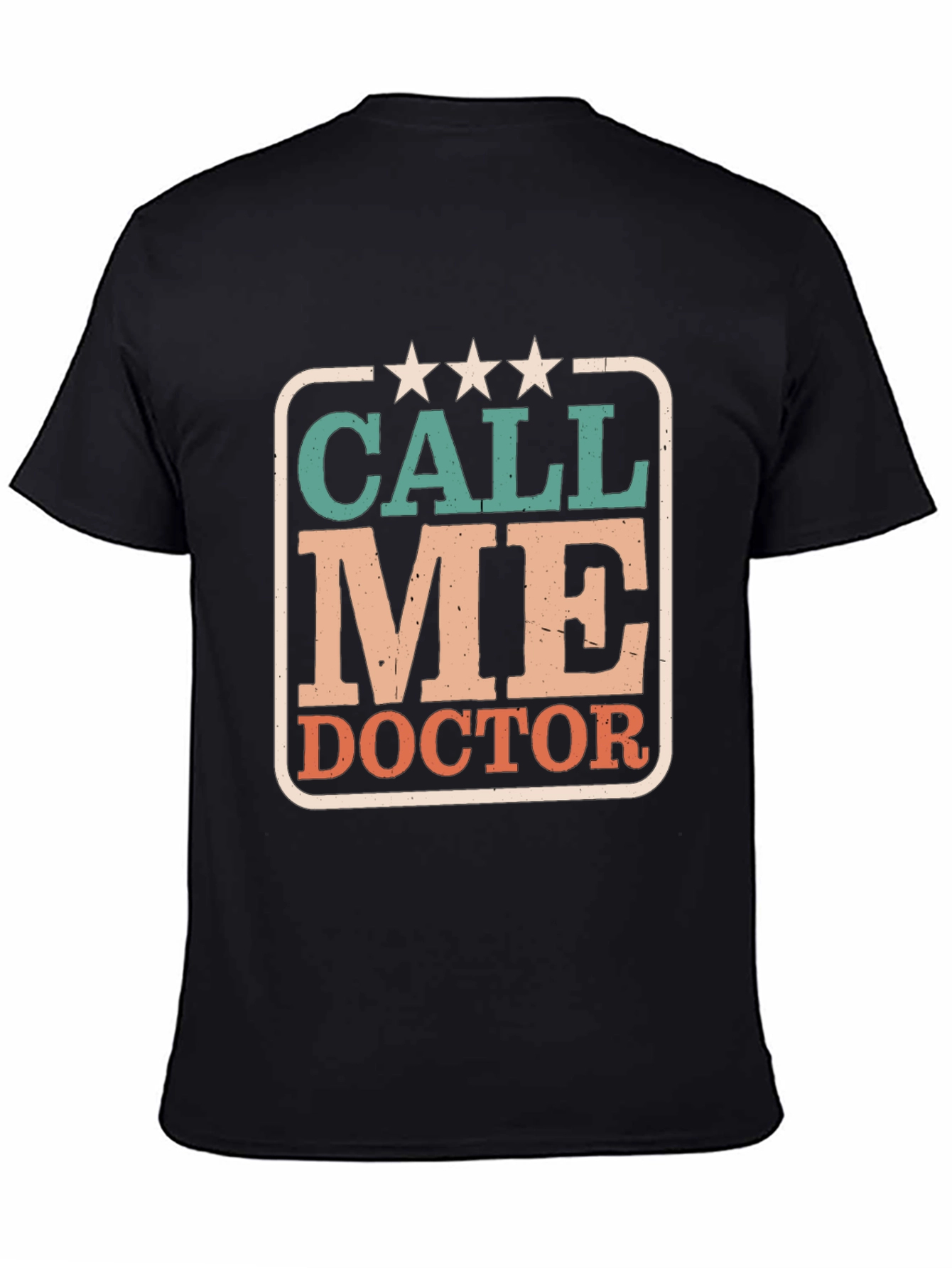 Call Me Doctor Graphic Tee - Black