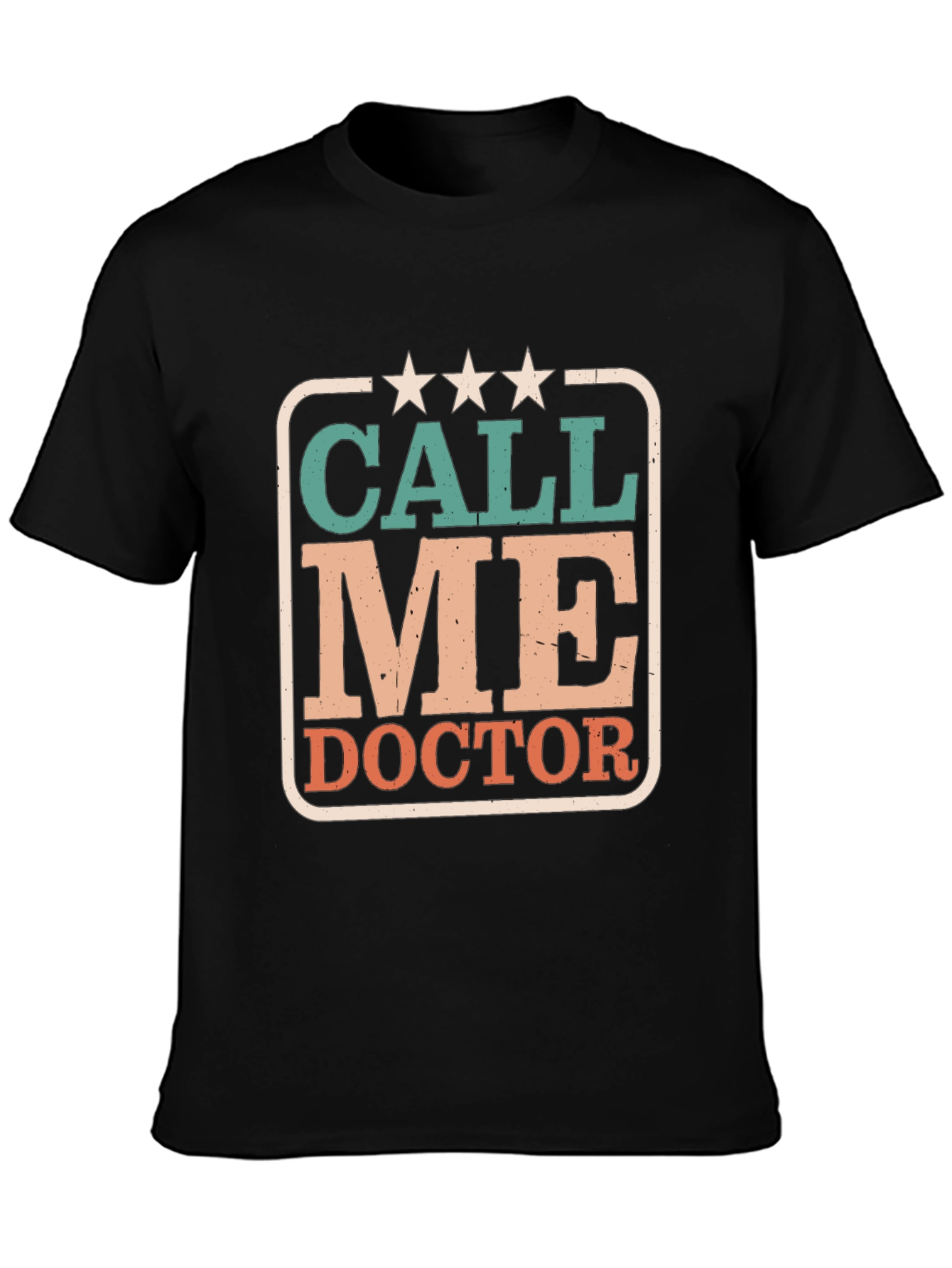 Call Me Doctor Graphic Tee - Black