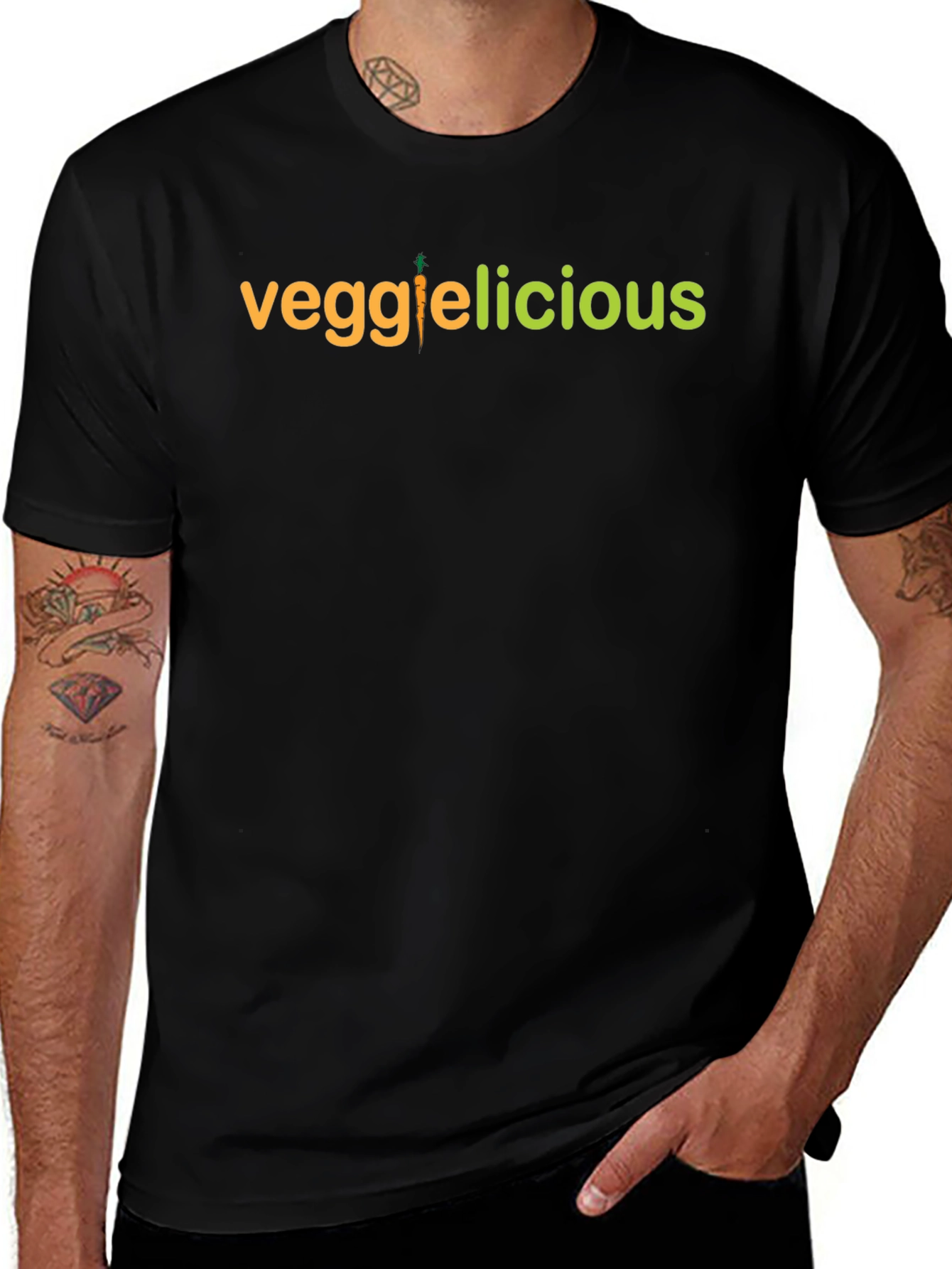 Veggielicious T-Shirt - Vegan Carrot Tee
