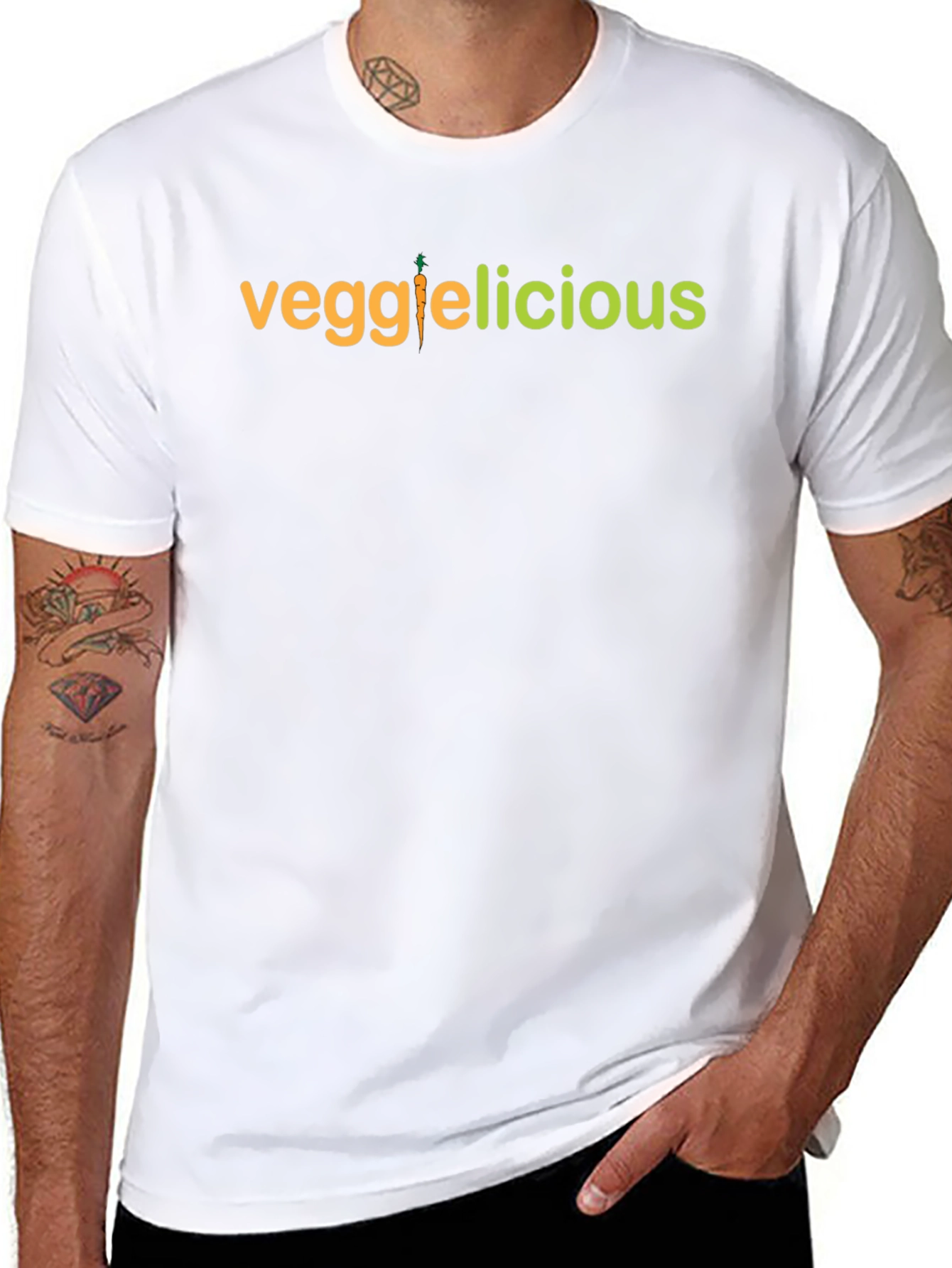 Veggielicious T-Shirt - Vegan Carrot Tee