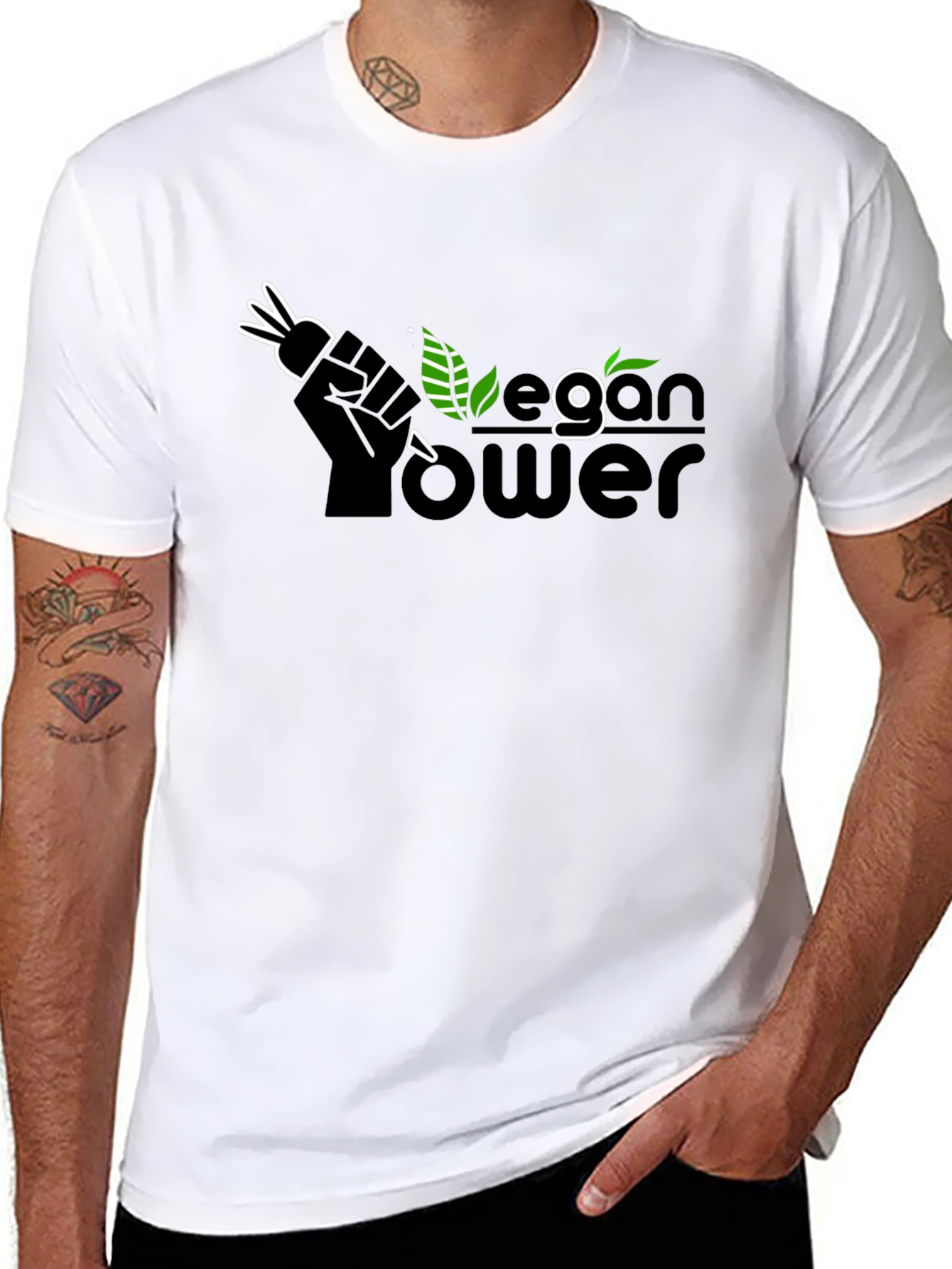 Vegan Power T-Shirt - Black