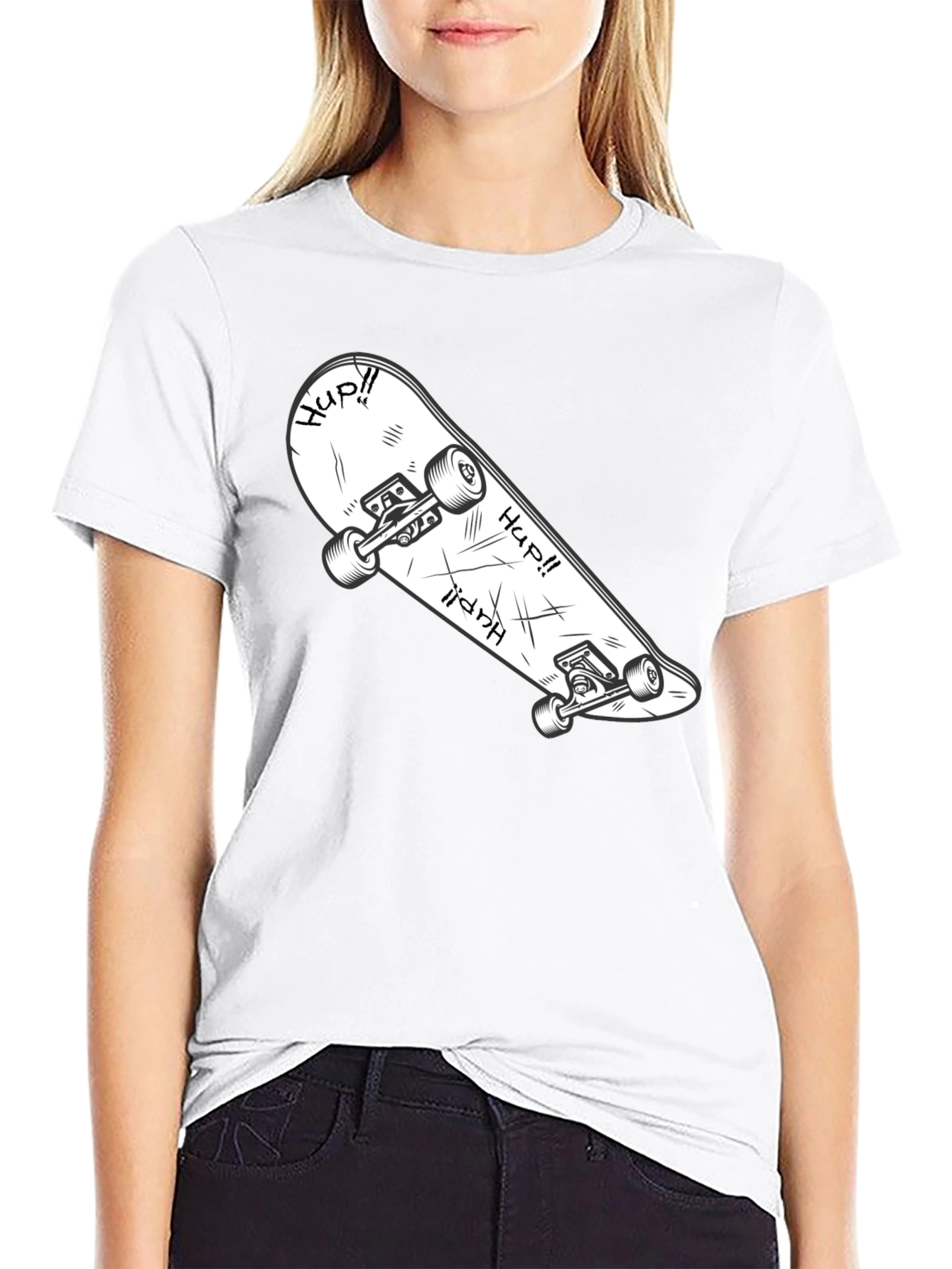 Skateboard Graphic T-Shirt - Cool & Casual