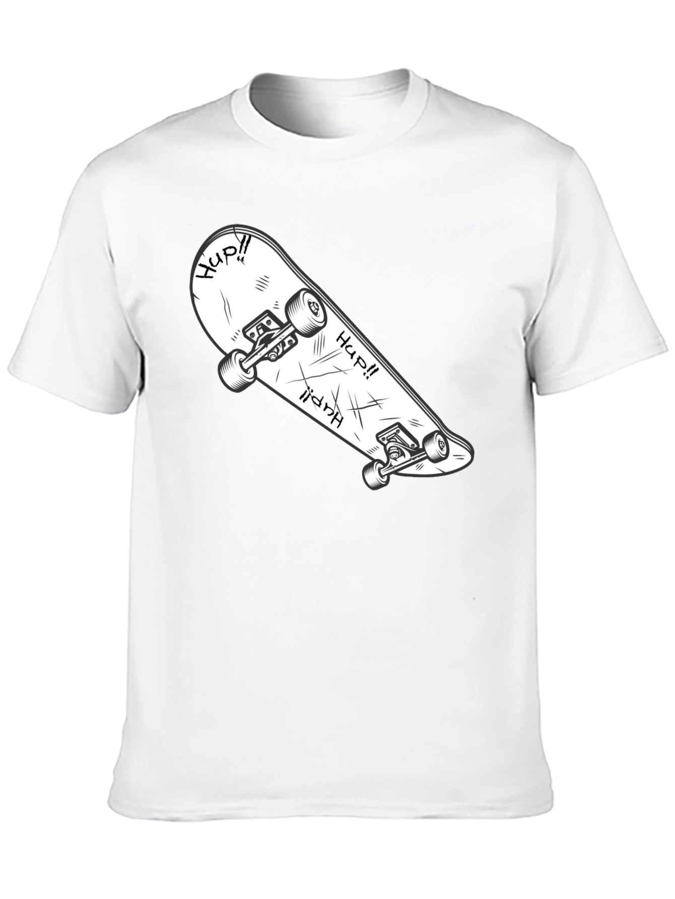 Skateboard Graphic T-Shirt - Cool & Casual