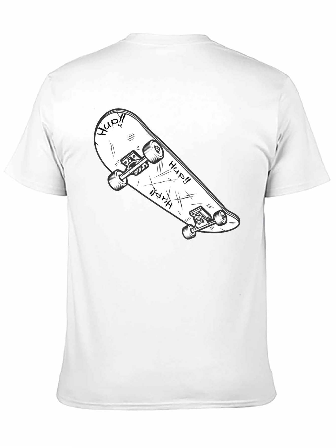 Skateboard Graphic T-Shirt - Cool & Casual