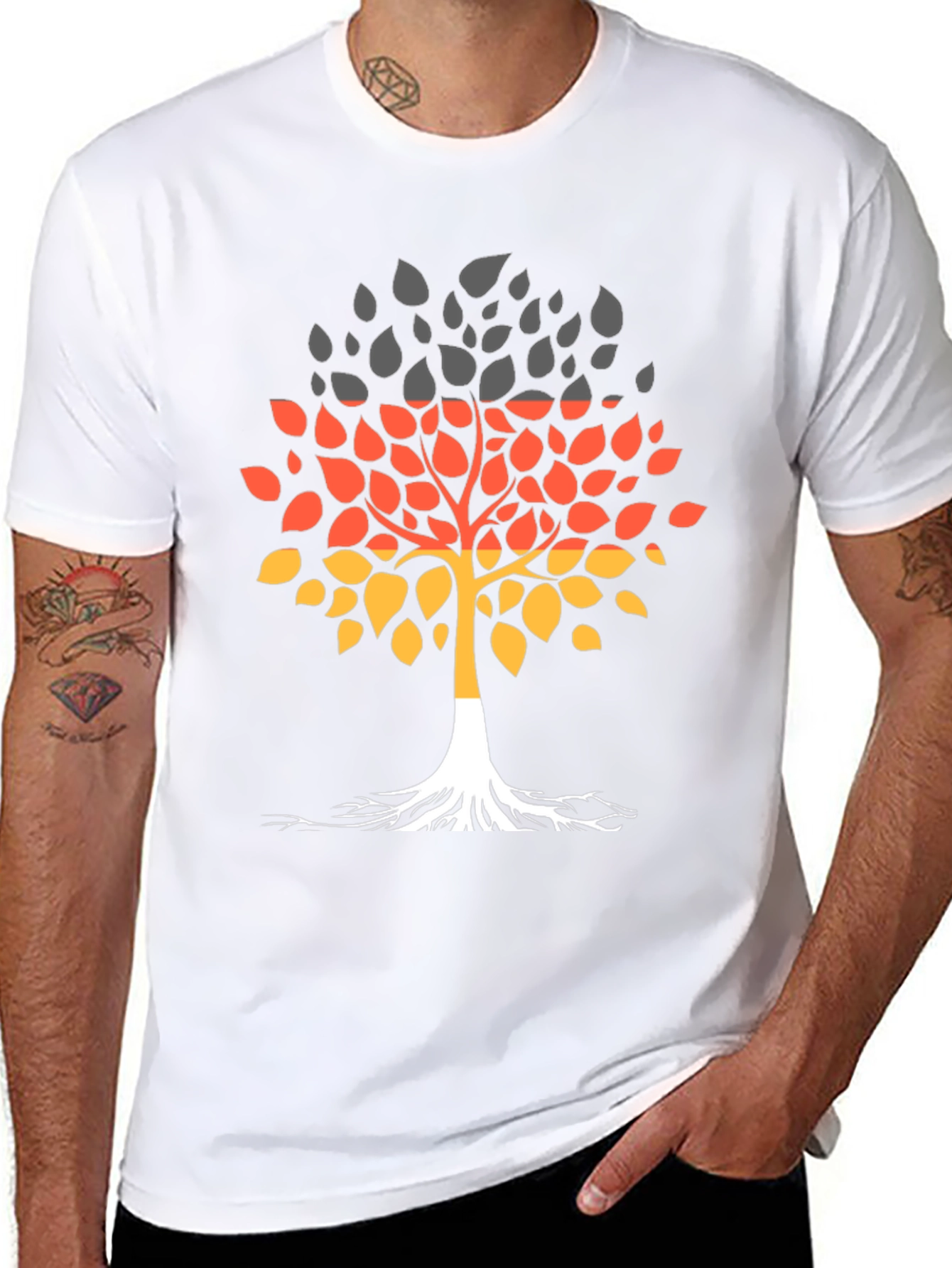 Germany Flag Tree Graphic Tee