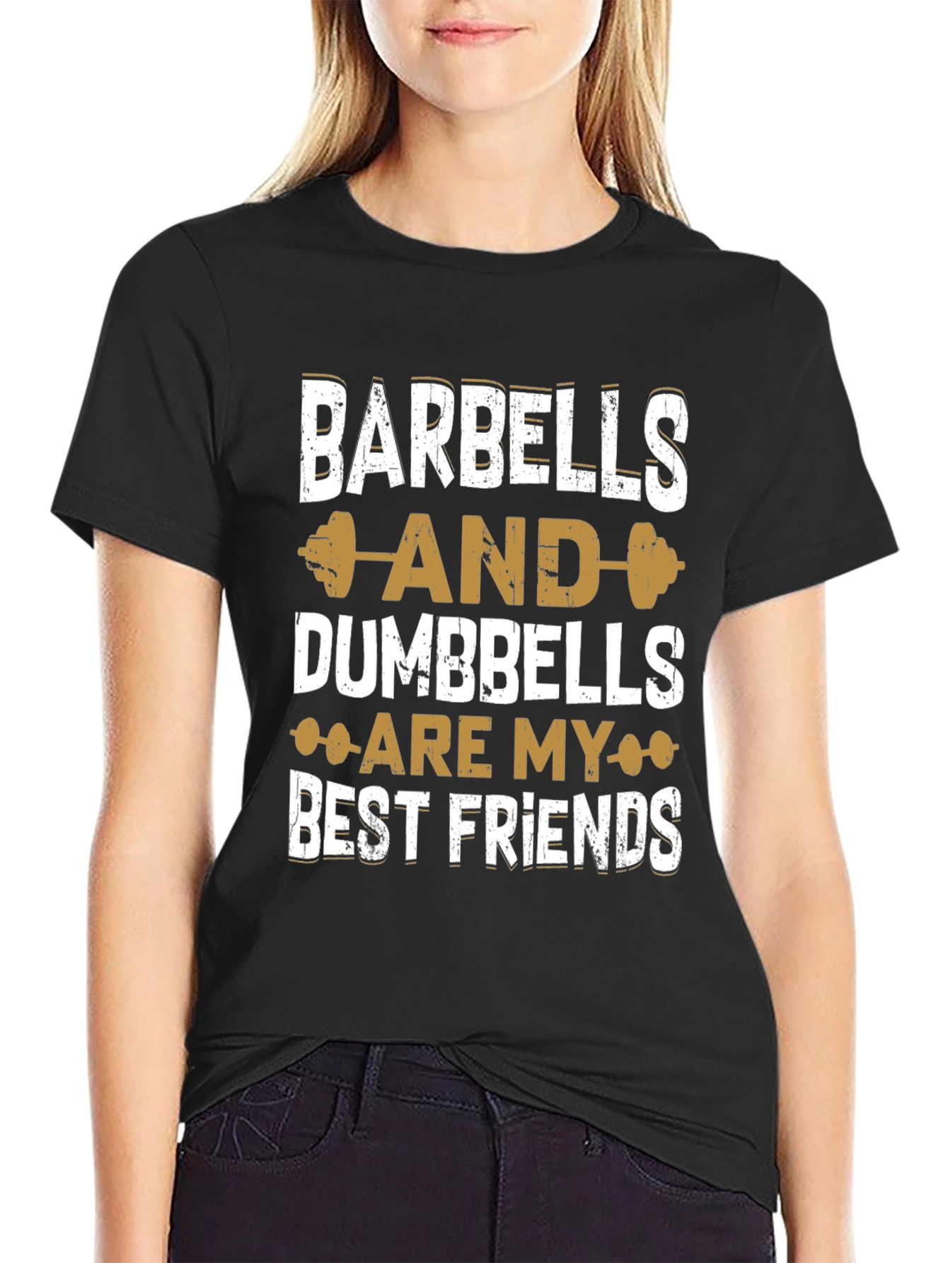 Barbells & Dumbbells Best Friends Gym T-Shirt