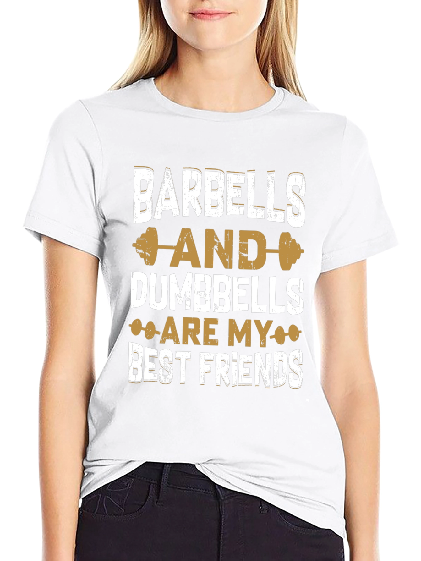 Barbells & Dumbbells Best Friends Gym T-Shirt