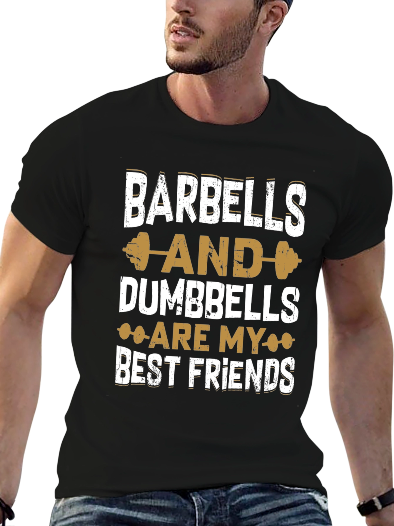 Barbells & Dumbbells Best Friends Gym T-Shirt