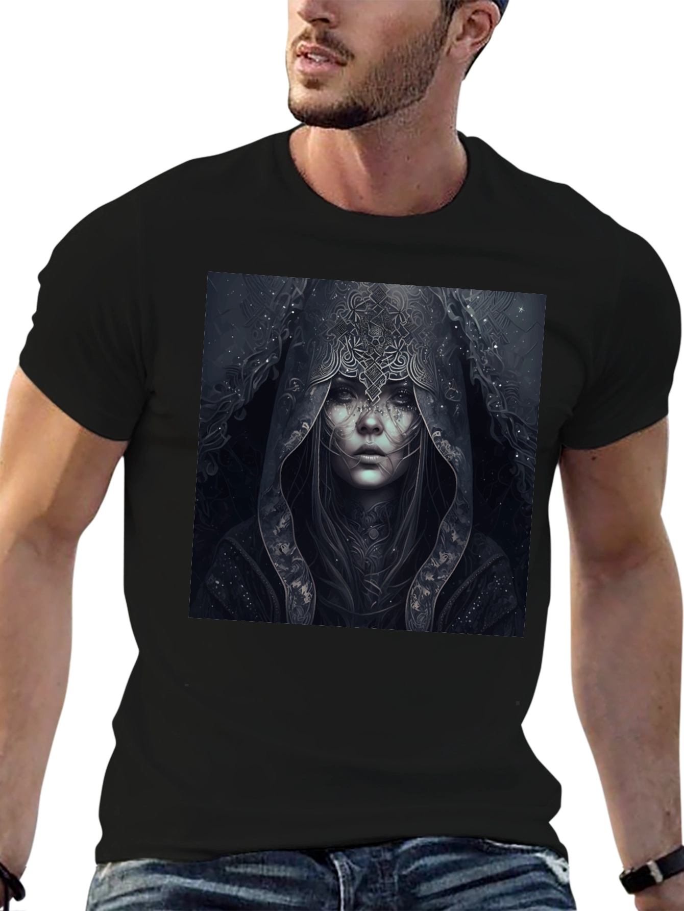 Mystic Woman Graphic Black T-Shirt