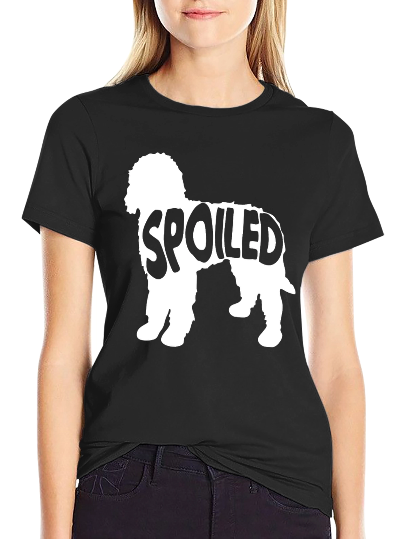 Spoiled Dog Breed T-Shirt Black