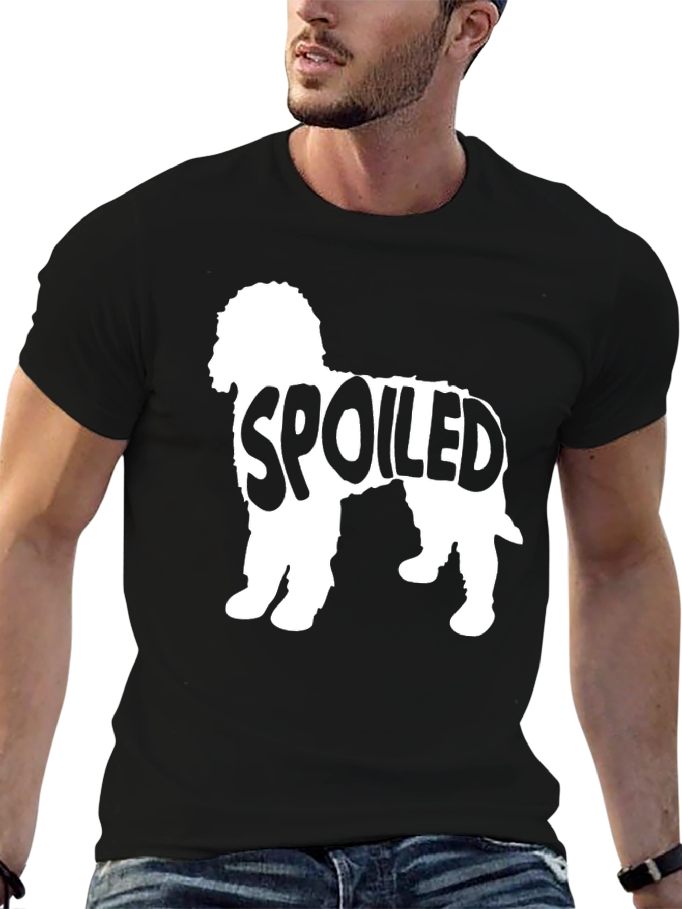 Spoiled Dog Breed T-Shirt Black