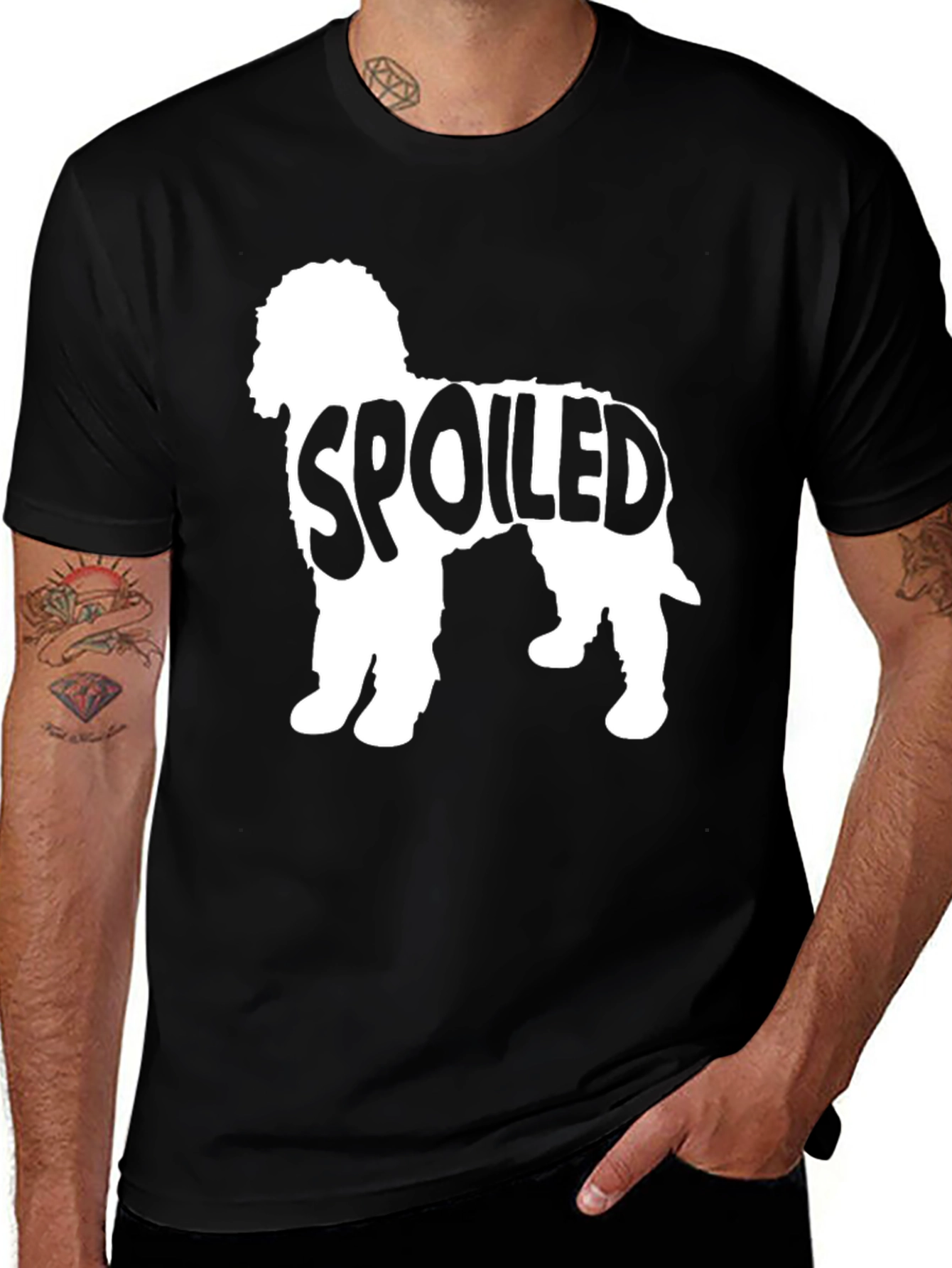 Spoiled Dog Breed T-Shirt Black
