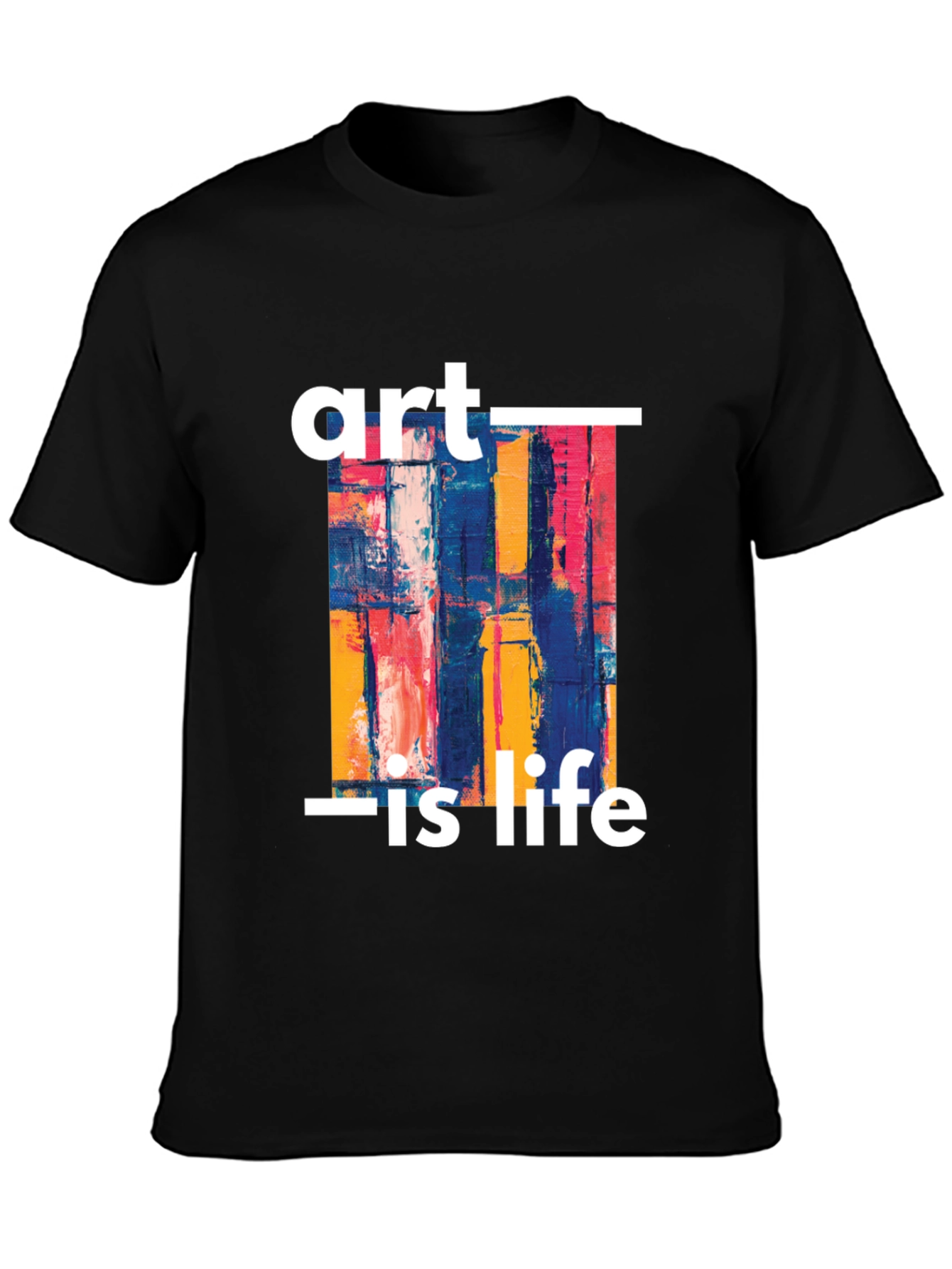 Art Is Life Graphic Tee - Stylish Unisex T-Shirt