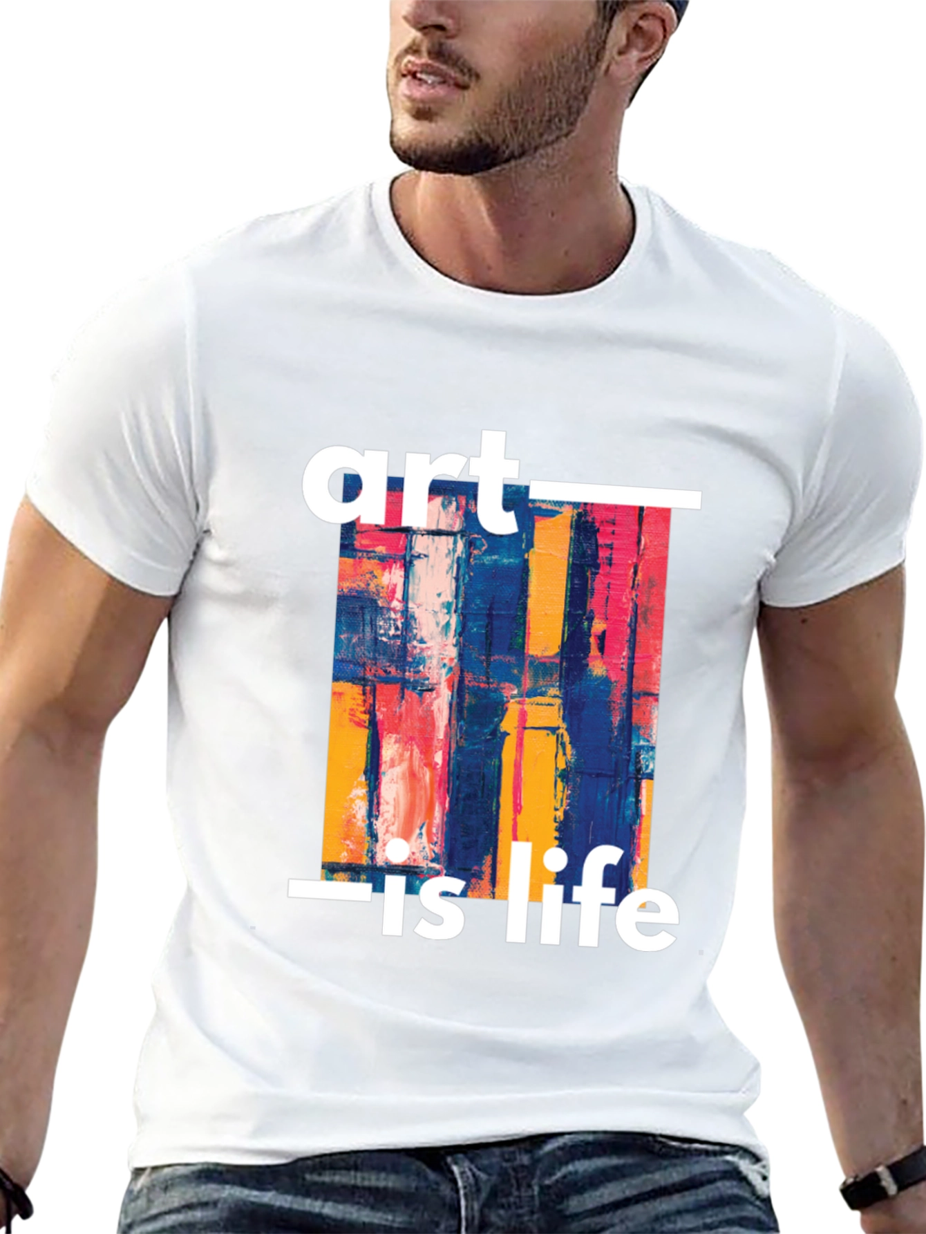 Art Is Life Graphic Tee - Stylish Unisex T-Shirt