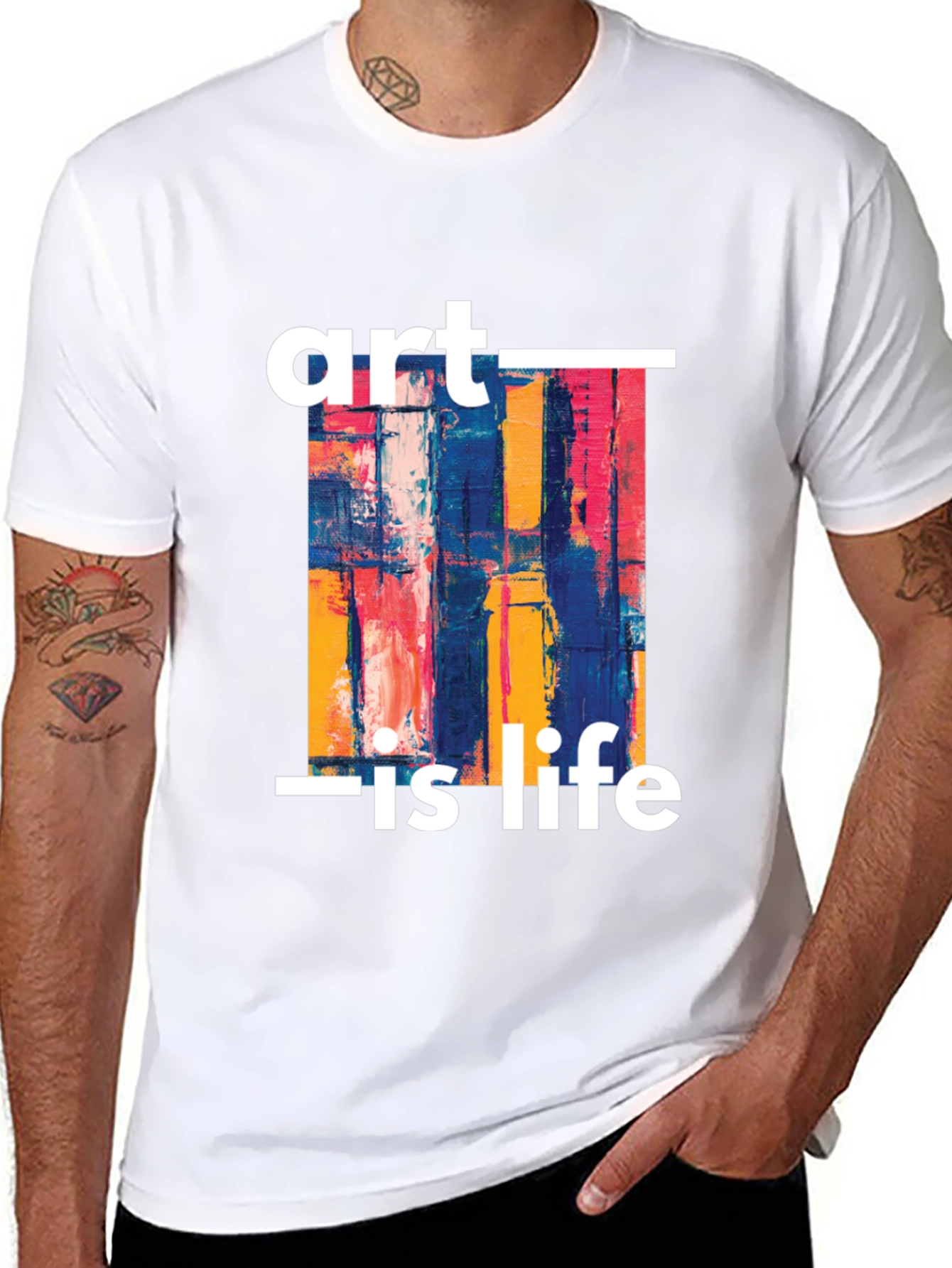 Art Is Life Graphic Tee - Stylish Unisex T-Shirt