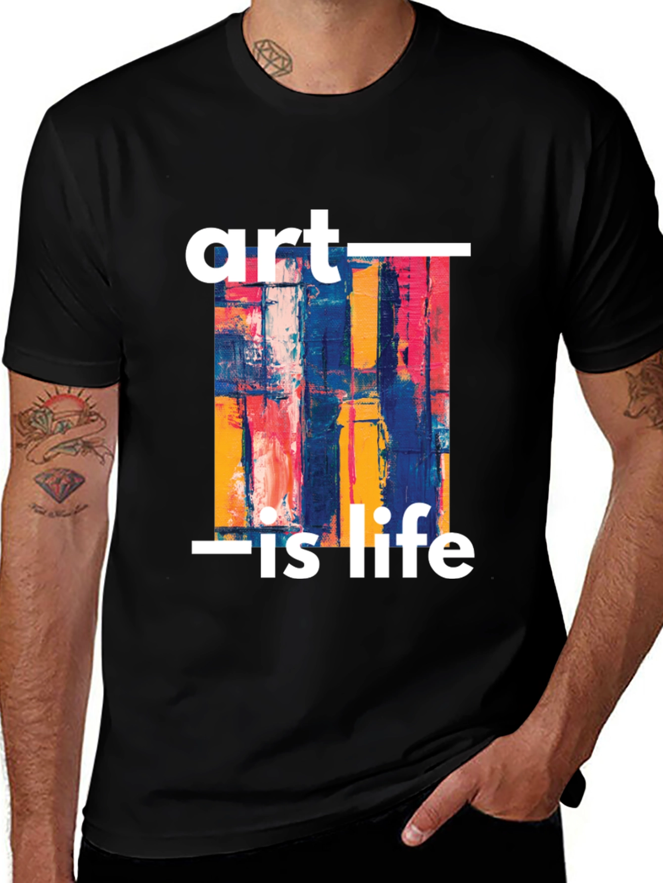 Art Is Life Graphic Tee - Stylish Unisex T-Shirt