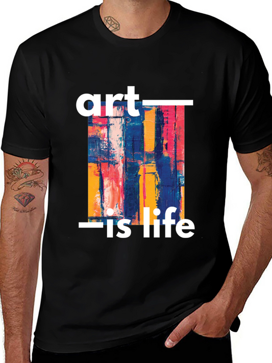 Art Is Life Graphic Tee - Stylish Unisex T-Shirt