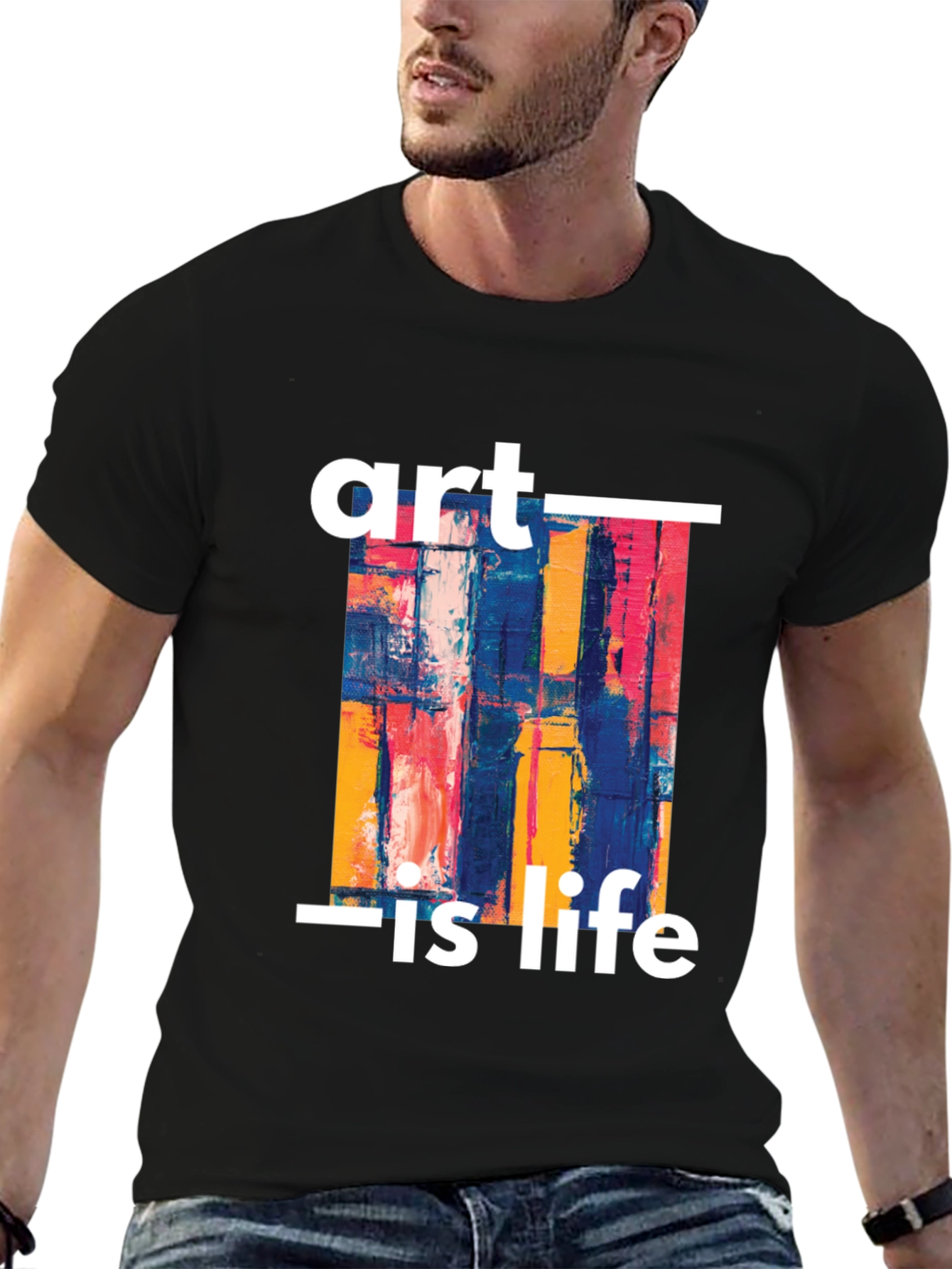 Art Is Life Graphic Tee - Stylish Unisex T-Shirt