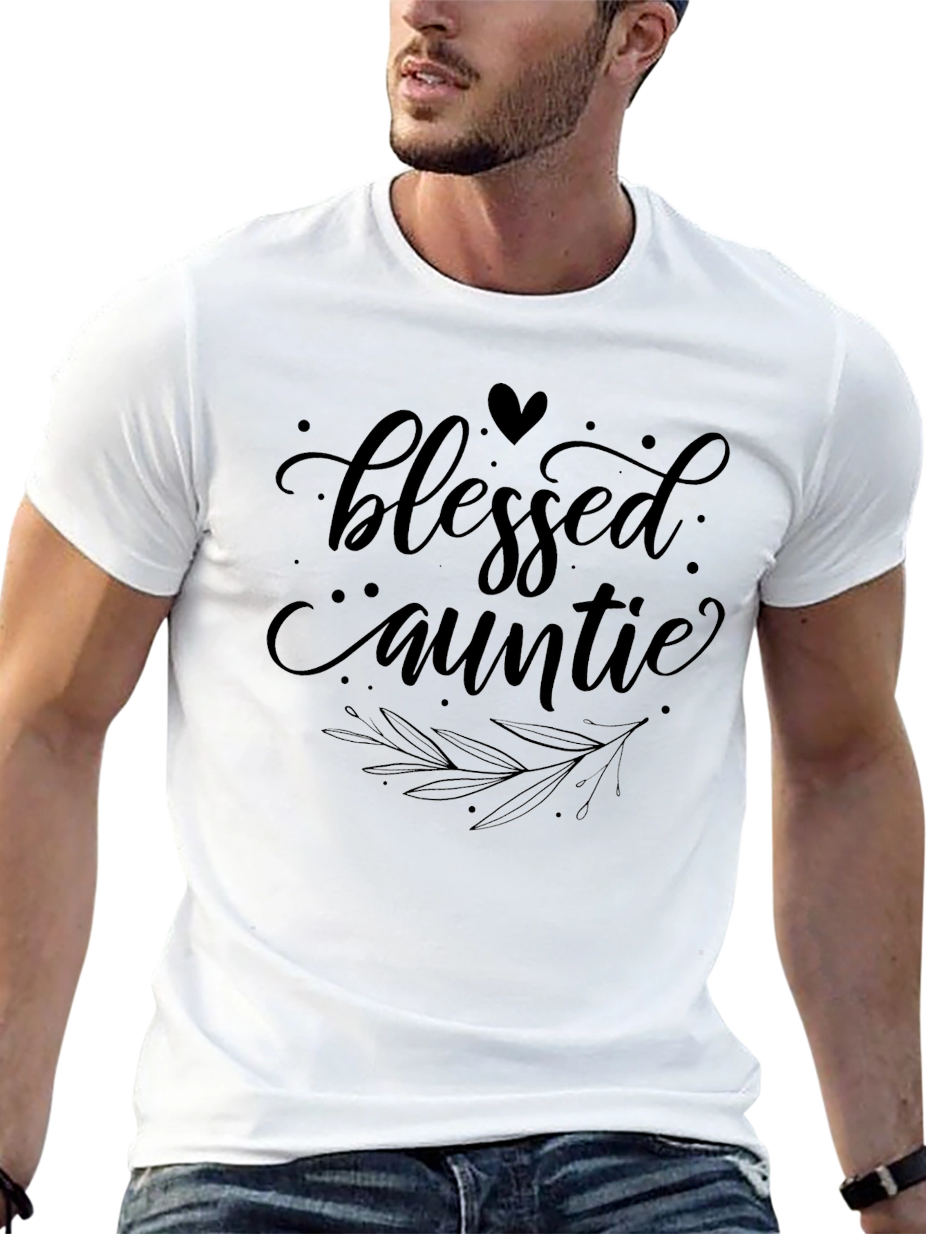Blessed Auntie Graphic Tee - Soft Cotton Comfort
