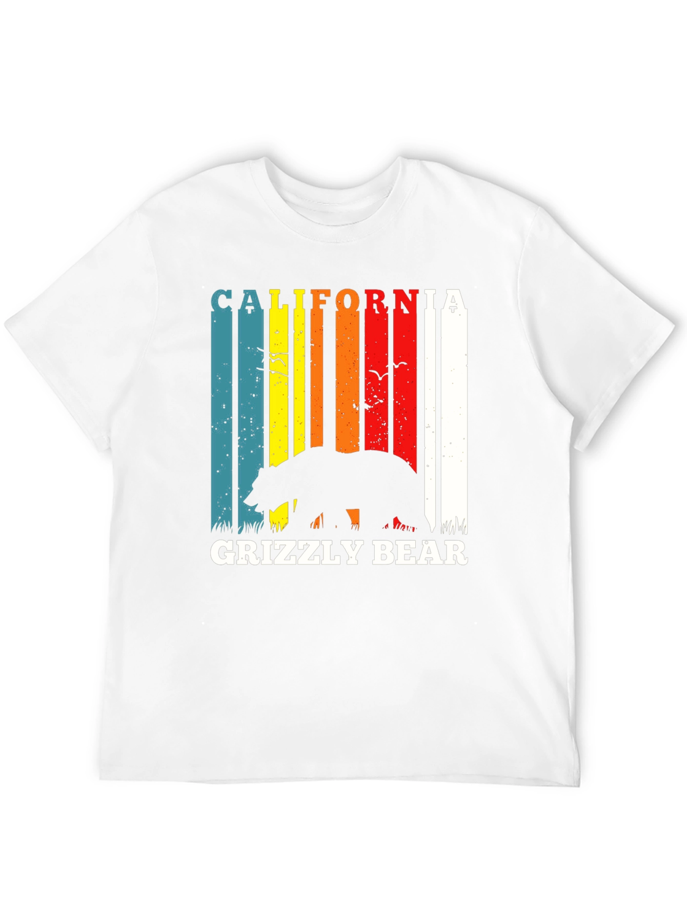 California Grizzly Bear Retro T-Shirt