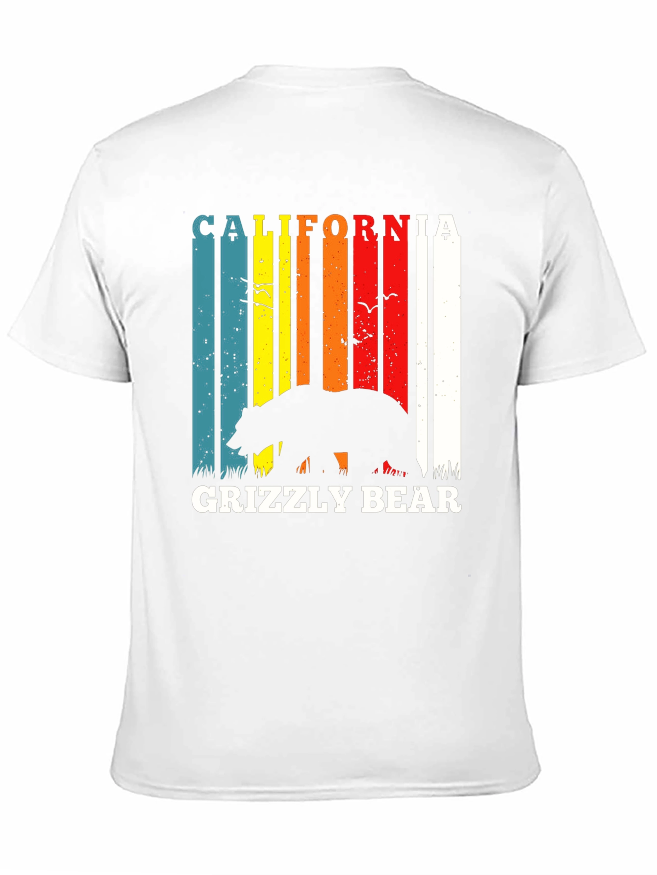 California Grizzly Bear Retro T-Shirt