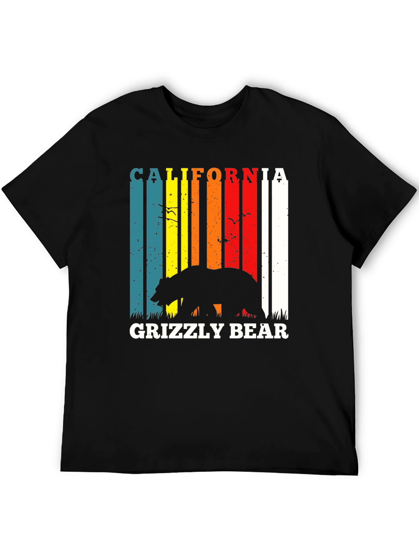California Grizzly Bear Retro T-Shirt