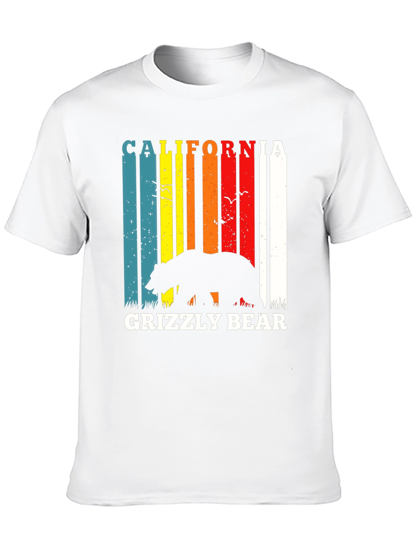 California Grizzly Bear Retro T-Shirt