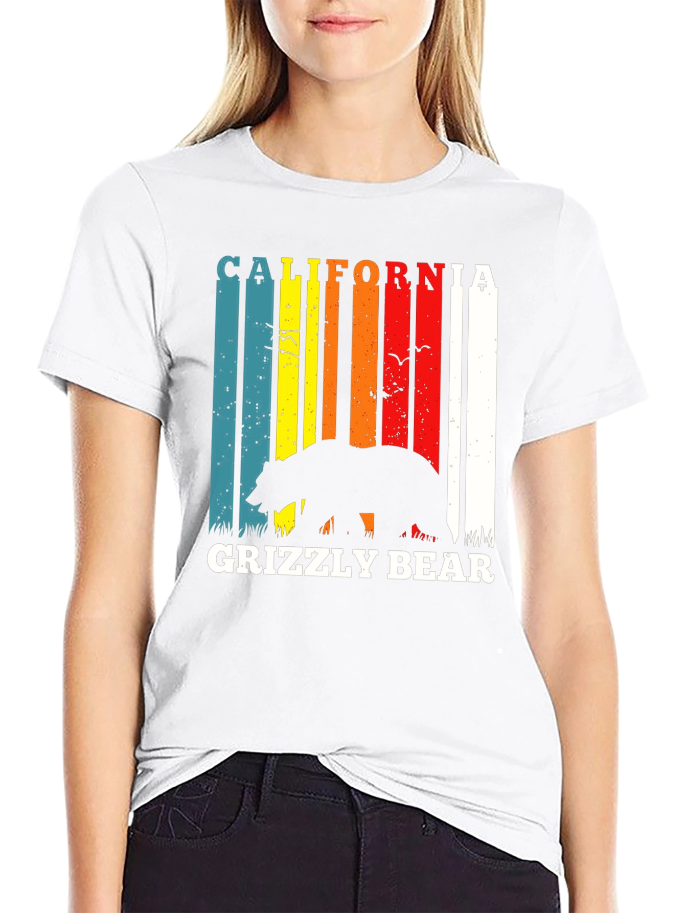 California Grizzly Bear Retro T-Shirt