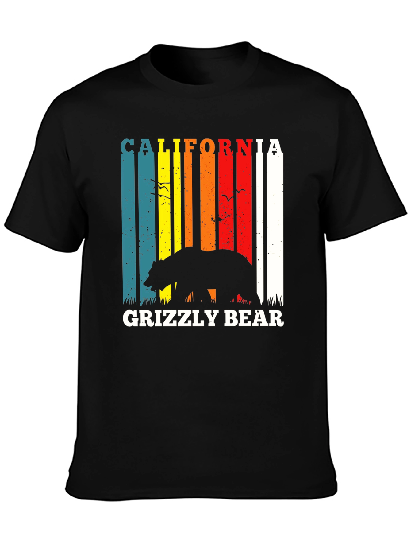 California Grizzly Bear Retro T-Shirt