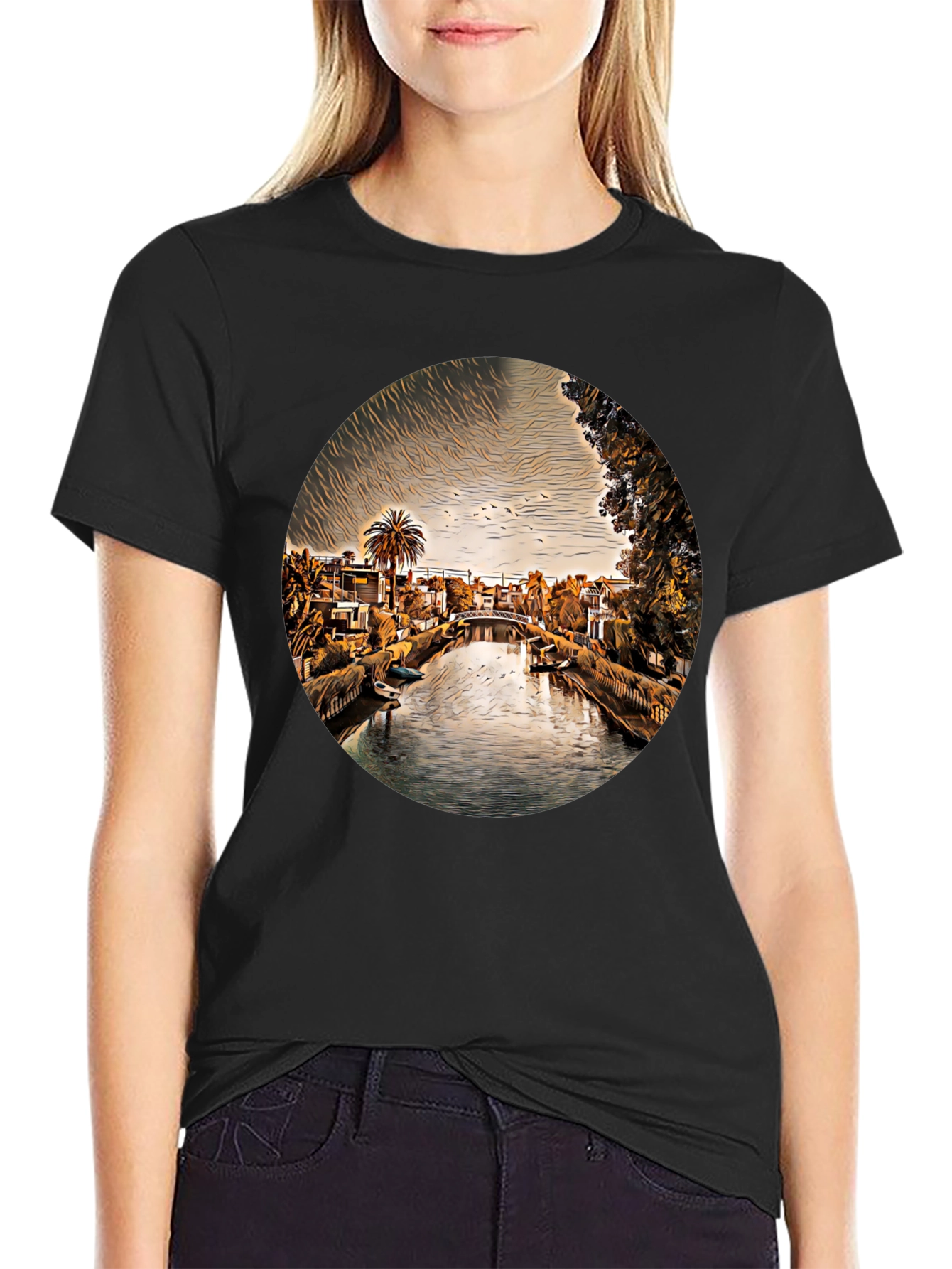 Venice Canal T-Shirt - Unique Graphic Tee