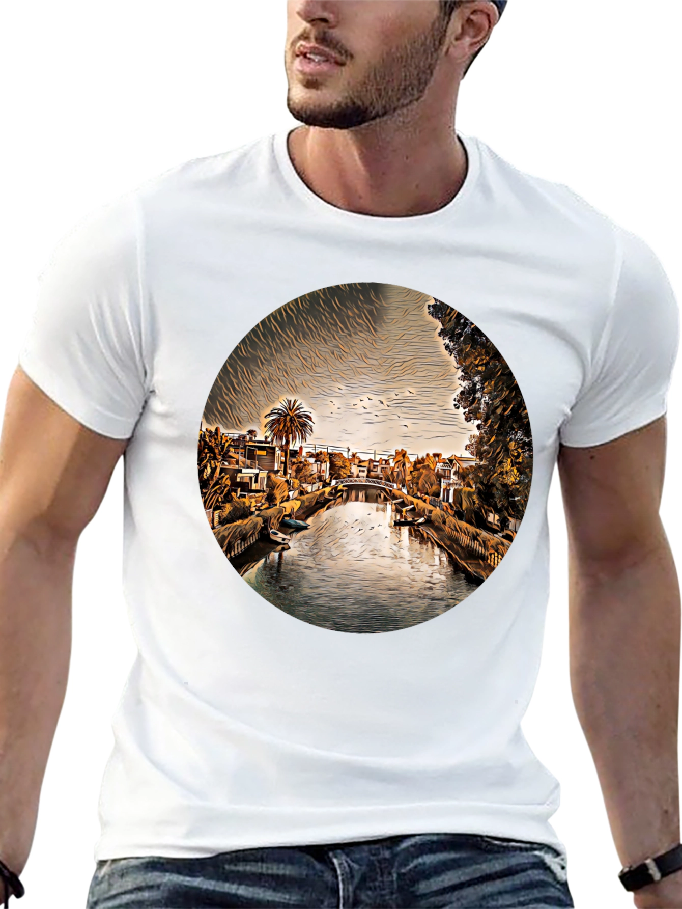 Venice Canal T-Shirt - Unique Graphic Tee