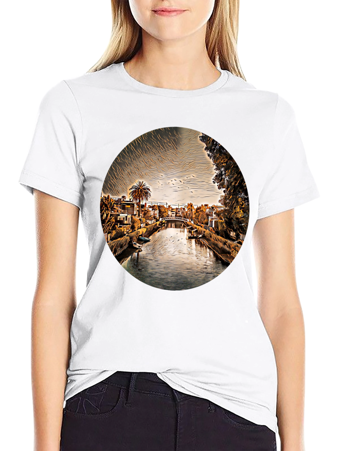 Venice Canal T-Shirt - Unique Graphic Tee
