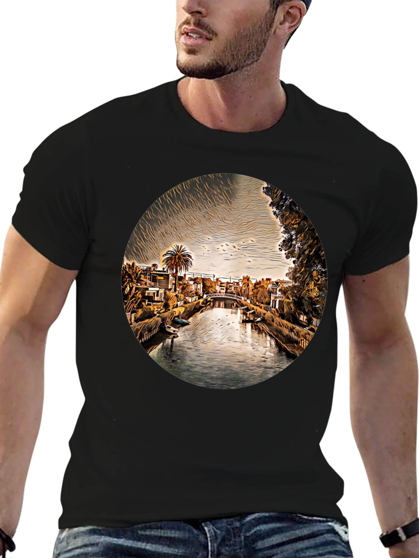 Venice Canal T-Shirt - Unique Graphic Tee