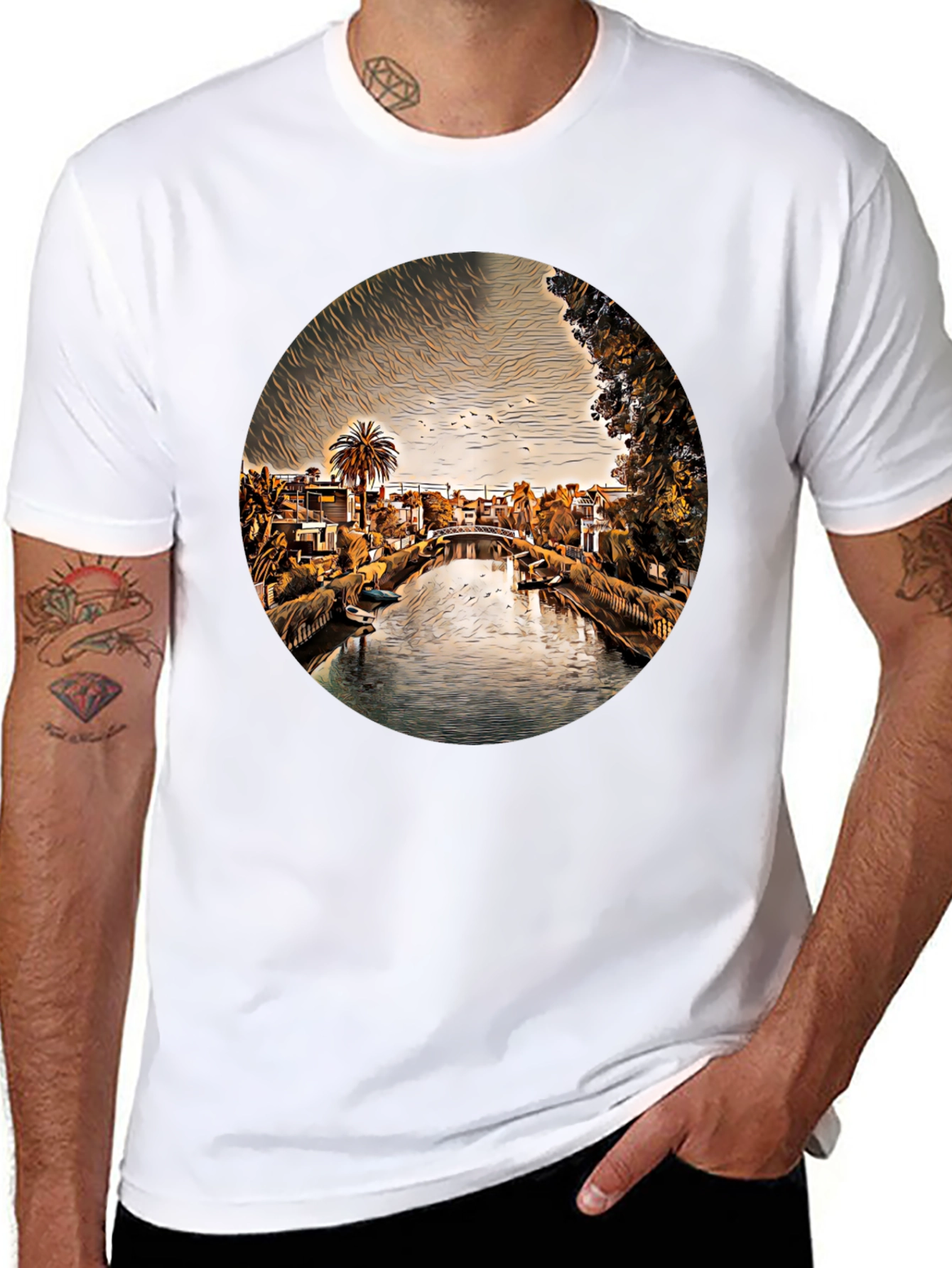 Venice Canal T-Shirt - Unique Graphic Tee