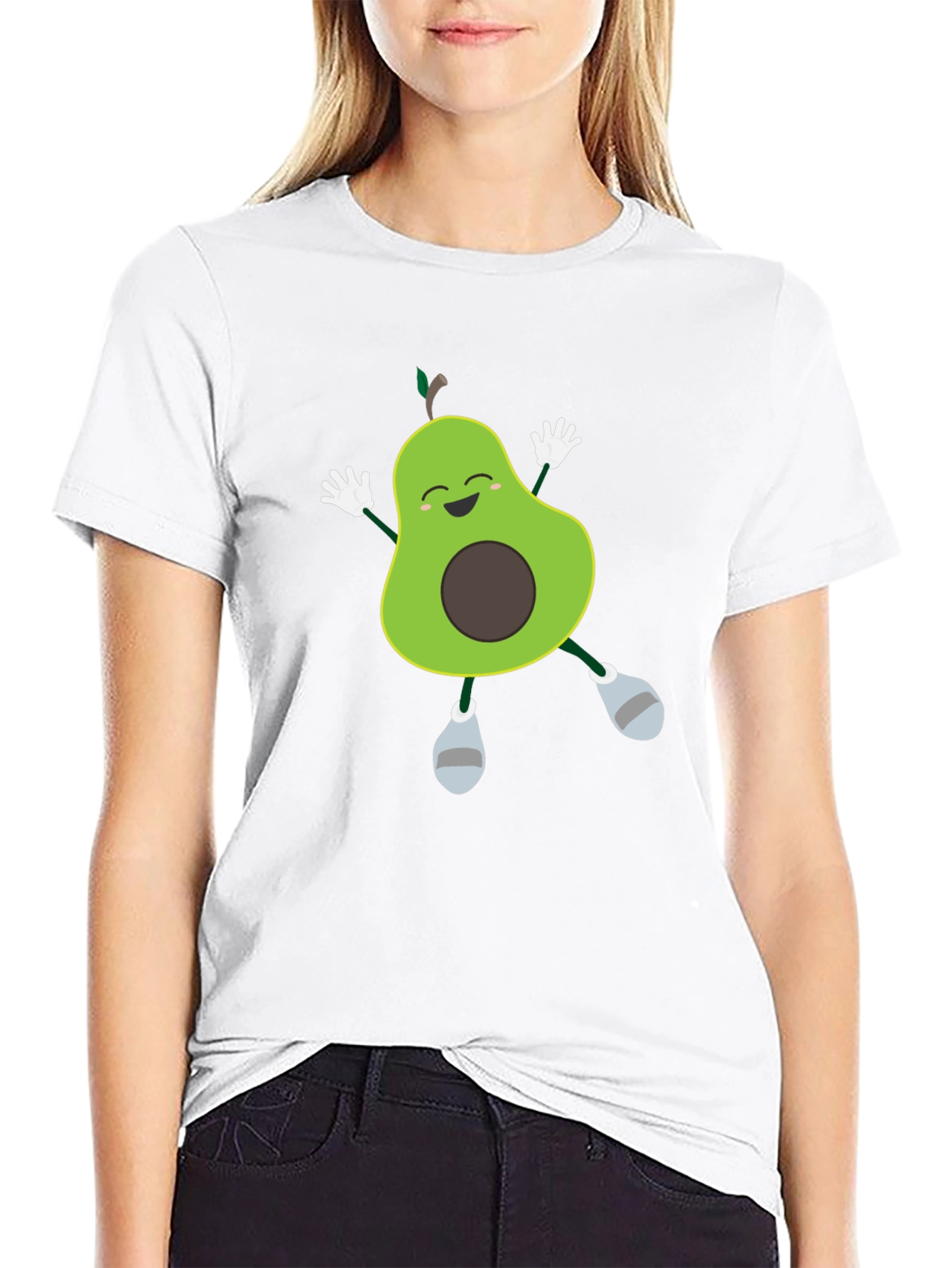 Funny Avocado T-Shirt - Happy Dancing Fruit Tee