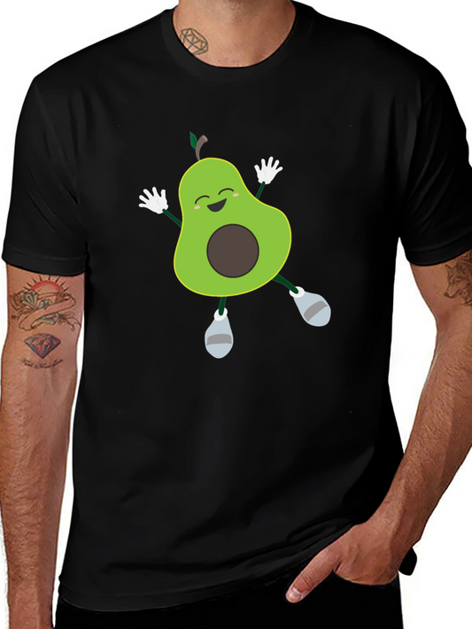 Funny Avocado T-Shirt - Happy Dancing Fruit Tee